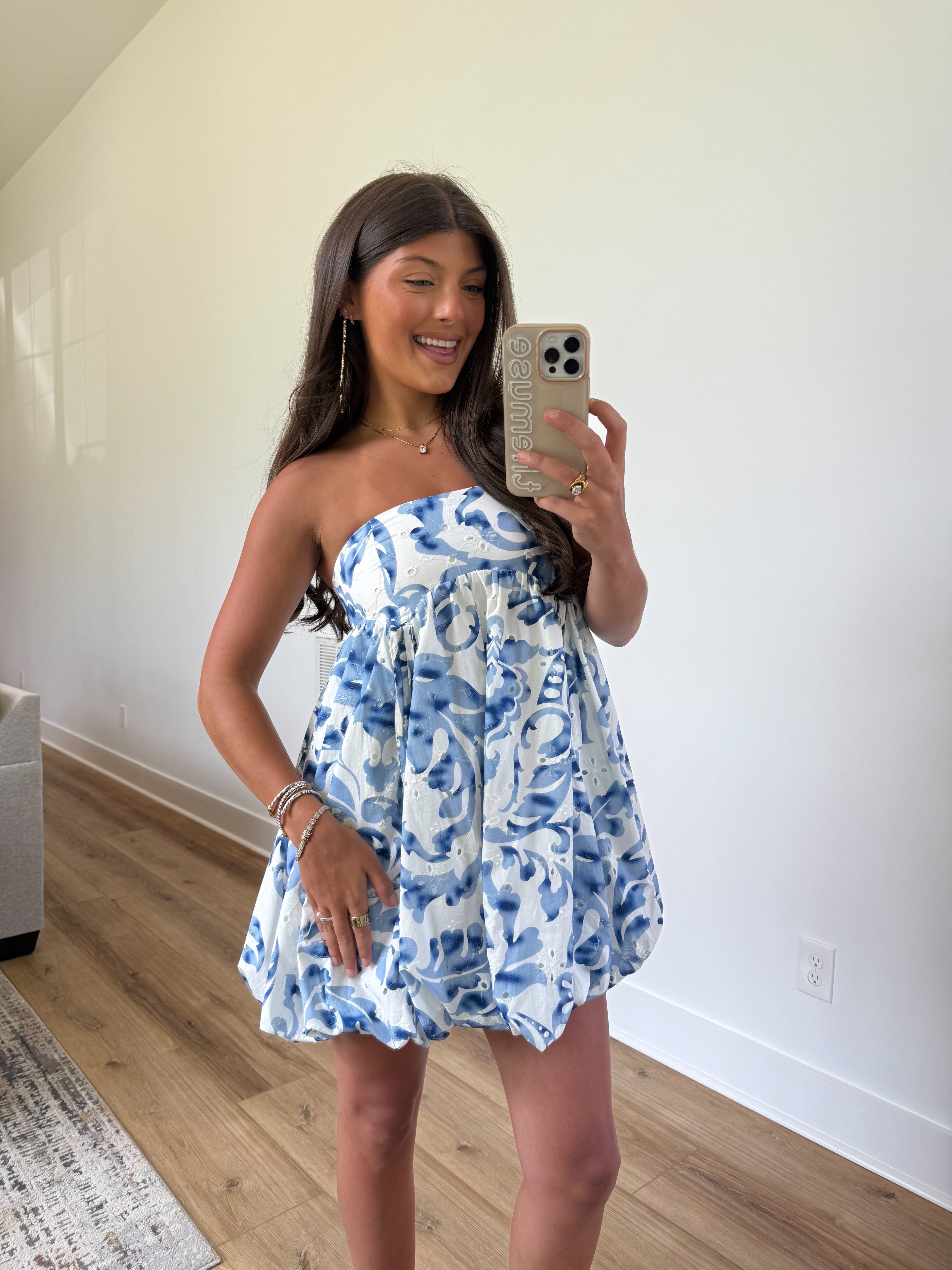 Ocean Mini Bubble Dress