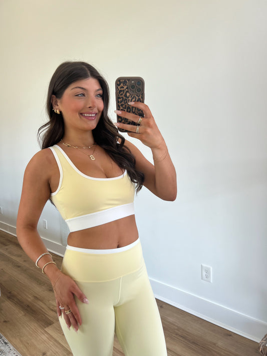 Lemon Contrast Bra