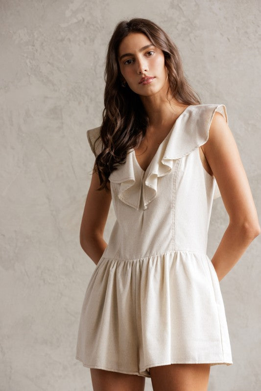 Frosted Linen Romper