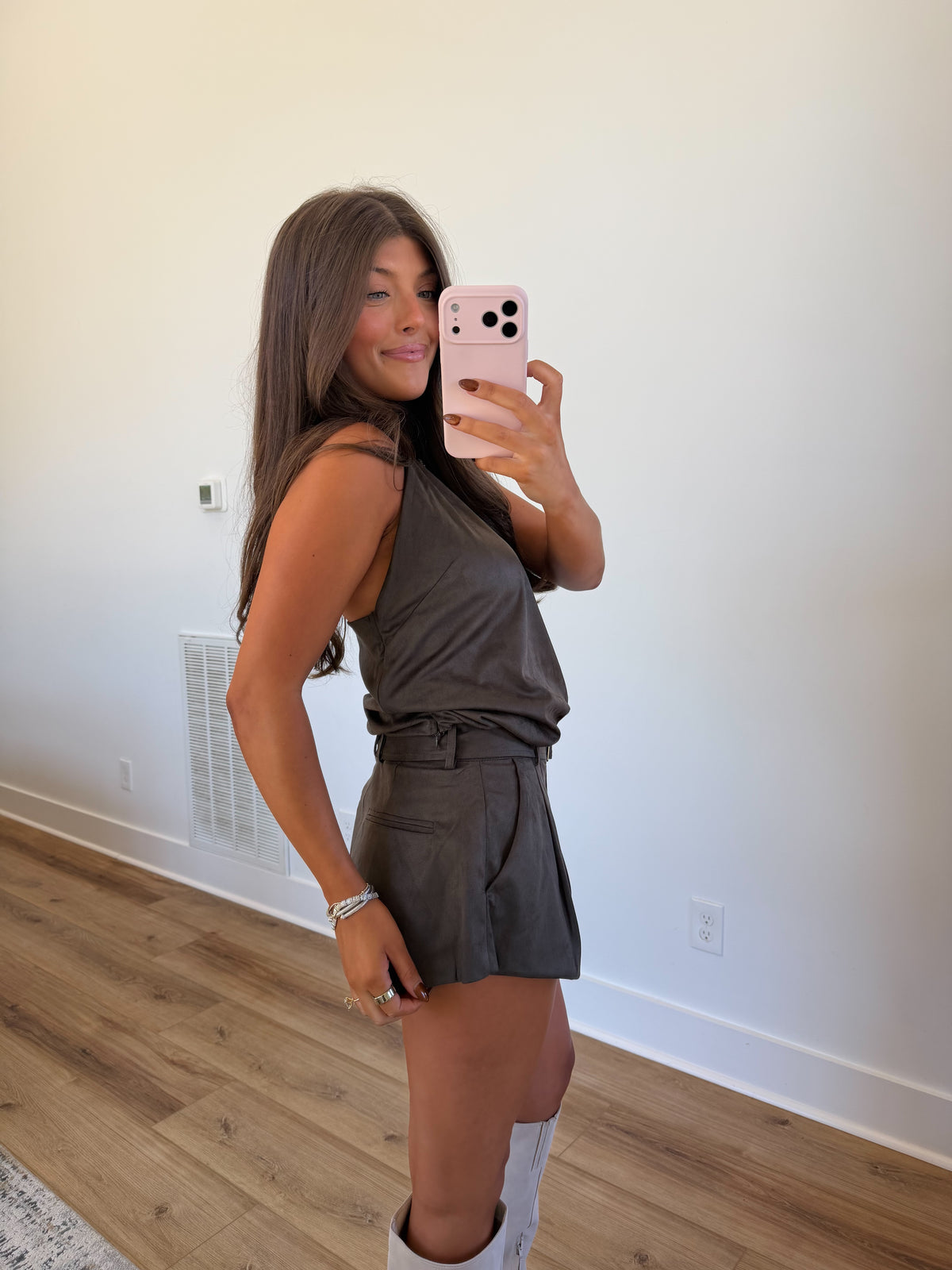 Mckenna Suede Shorts Set