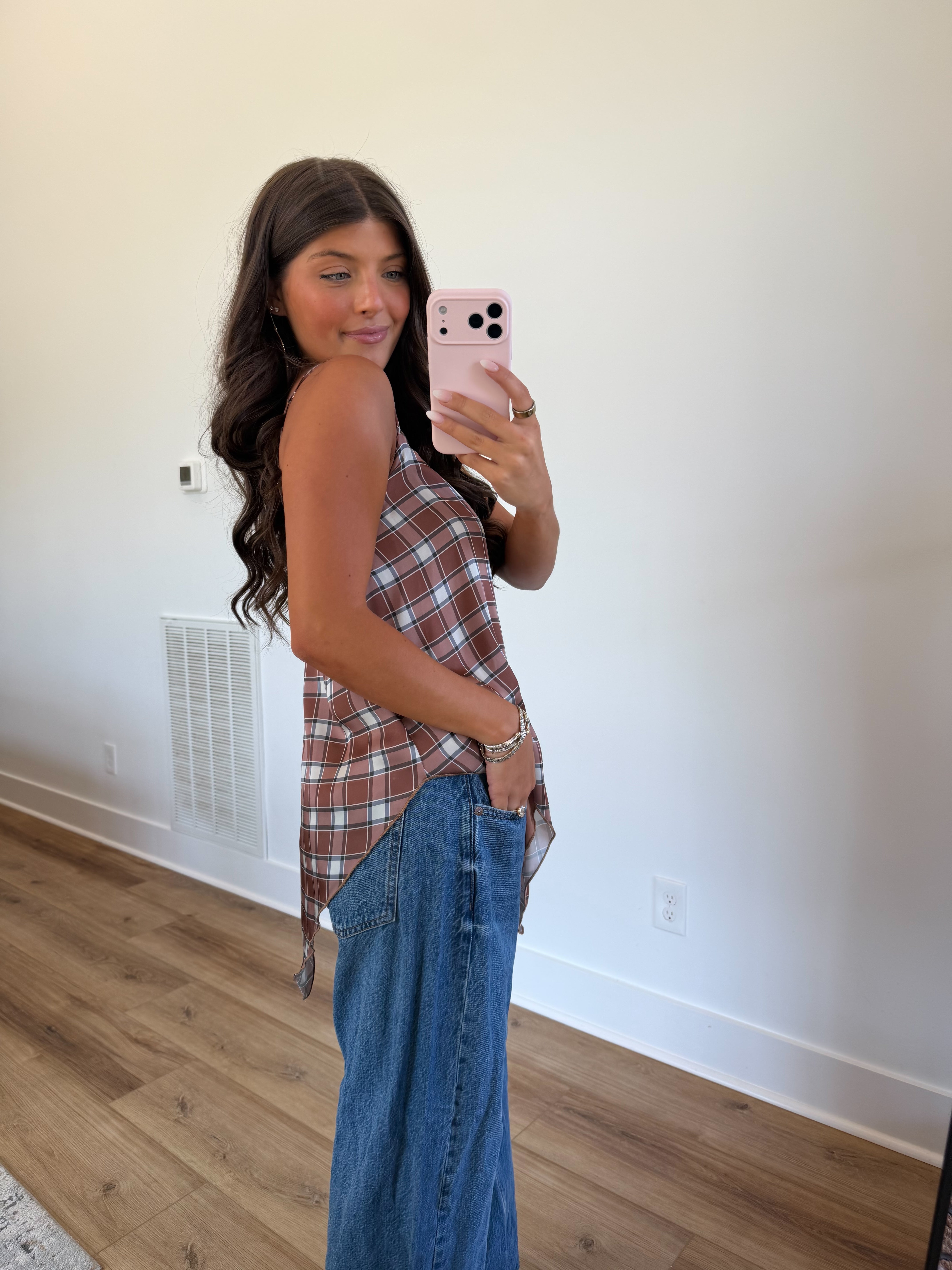 Gingham & Gone Top