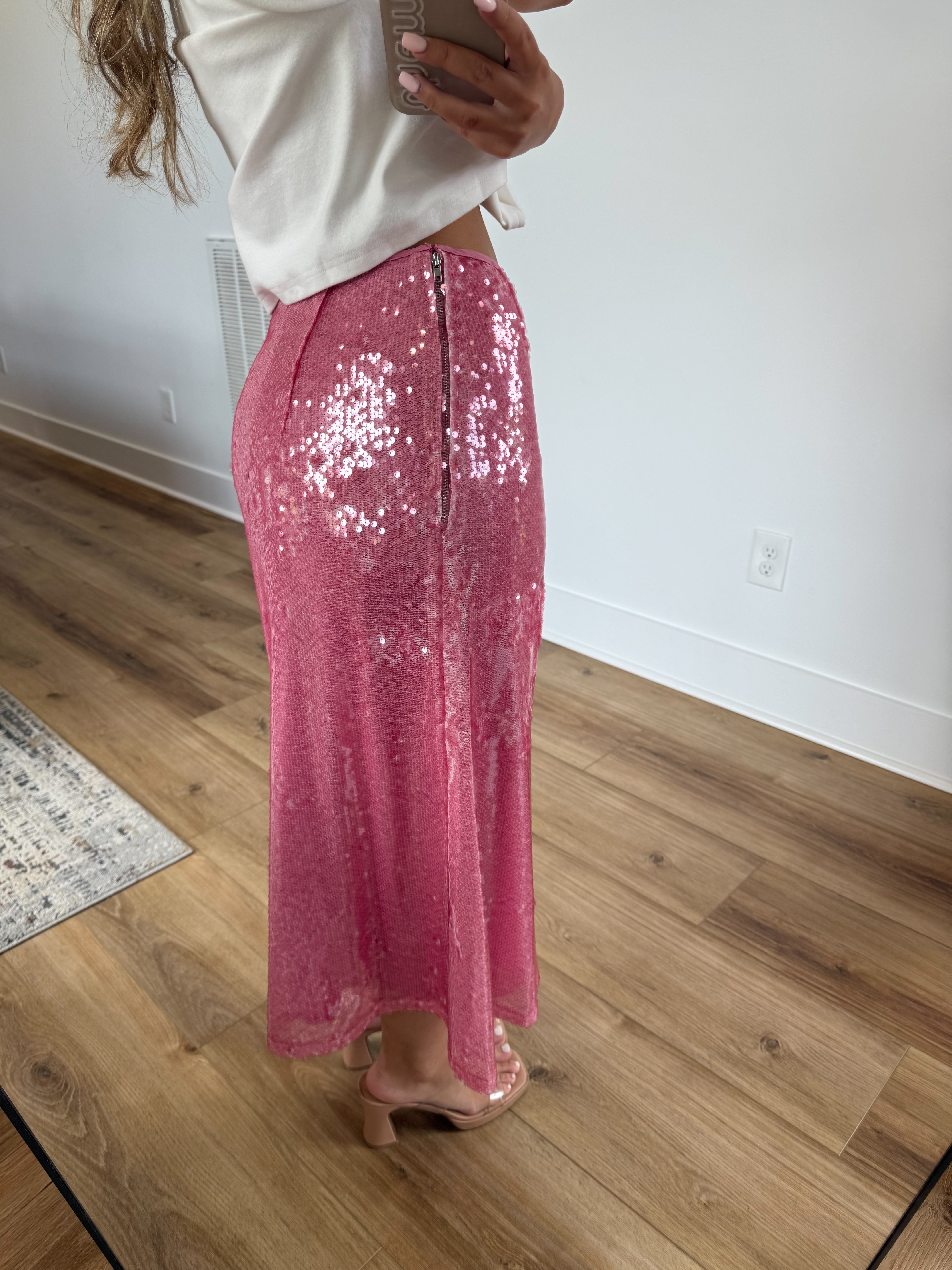 Sharpay Sequin Midi Skirt