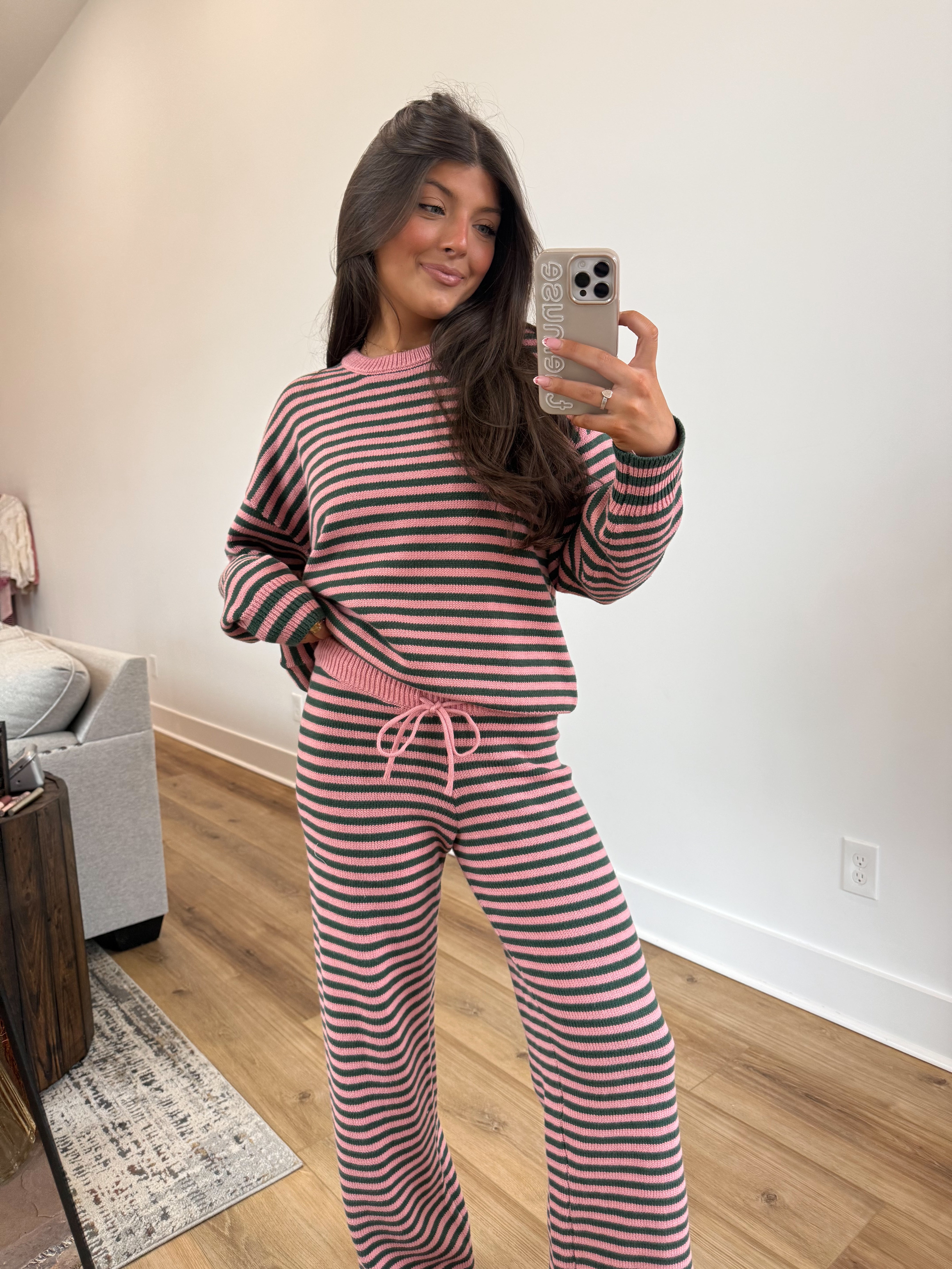 Stripe Lounge Set (Pink/Green)