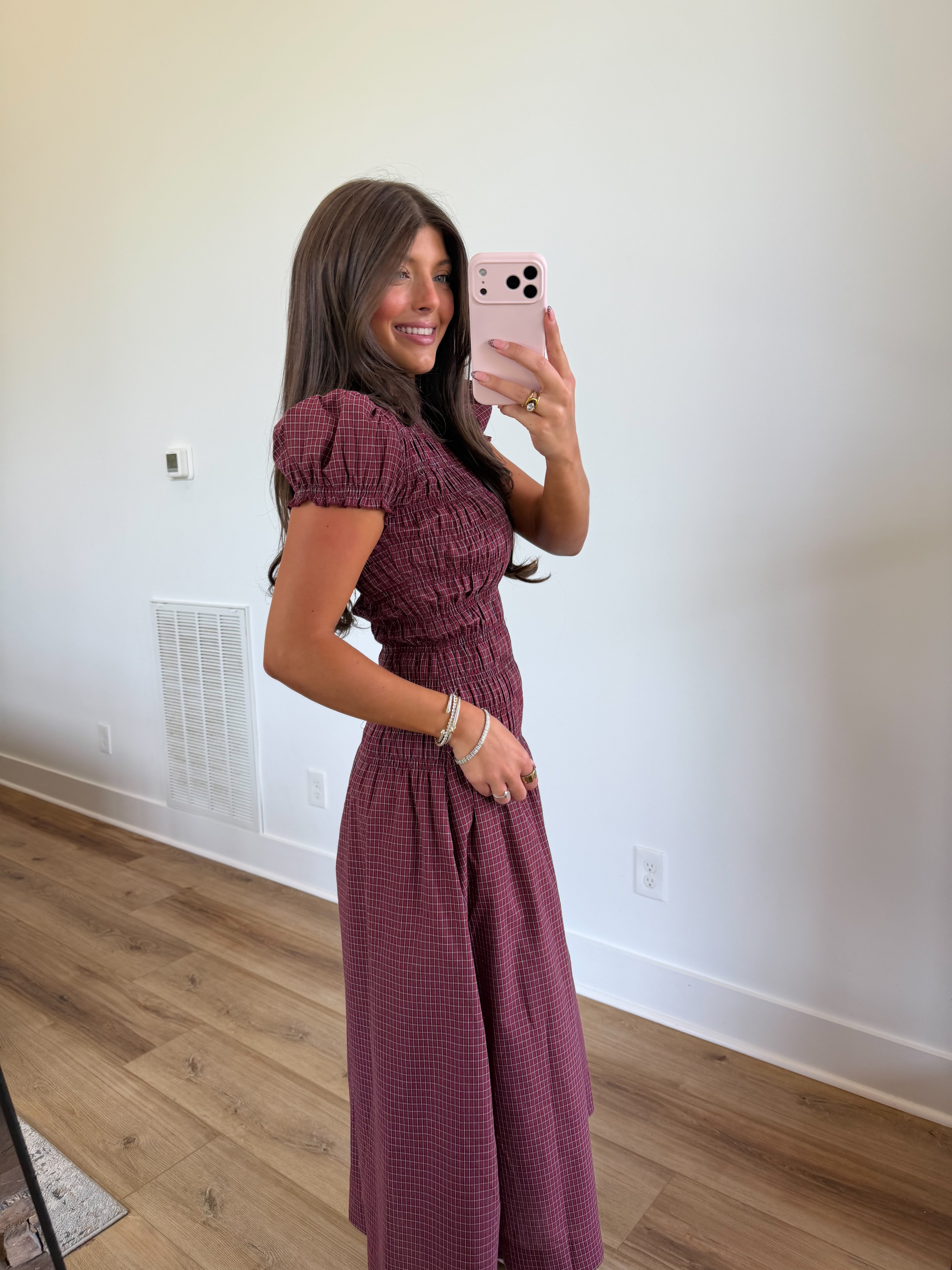 Lorelai Red Gingham Midi