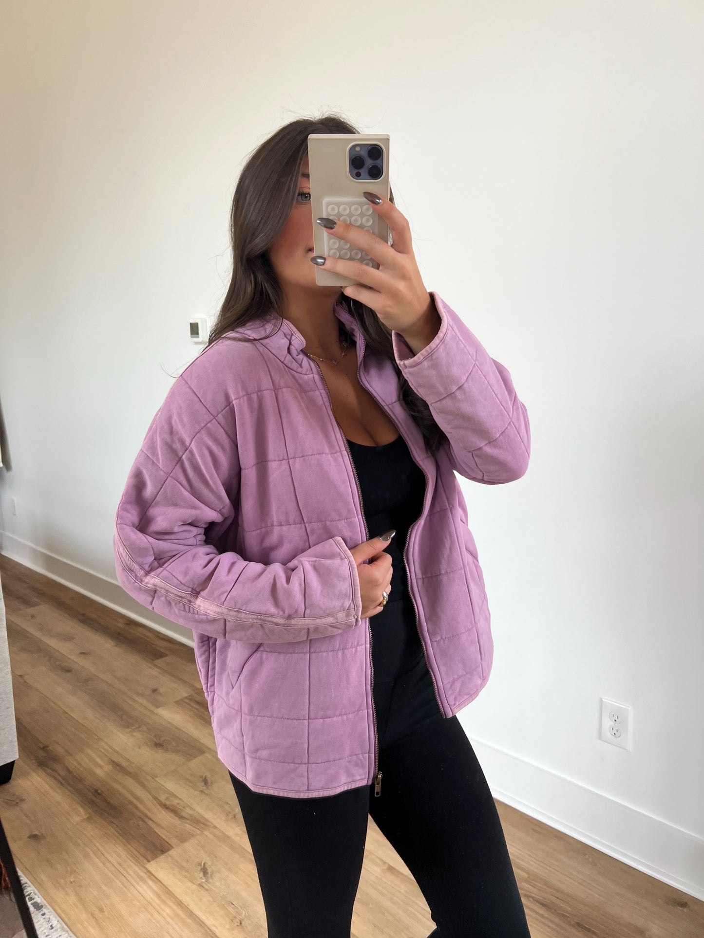 Lavender Quilted Jacket