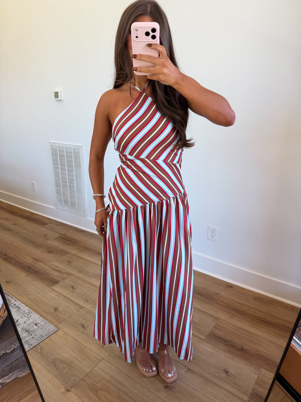 Multi Stripe Midi Dress