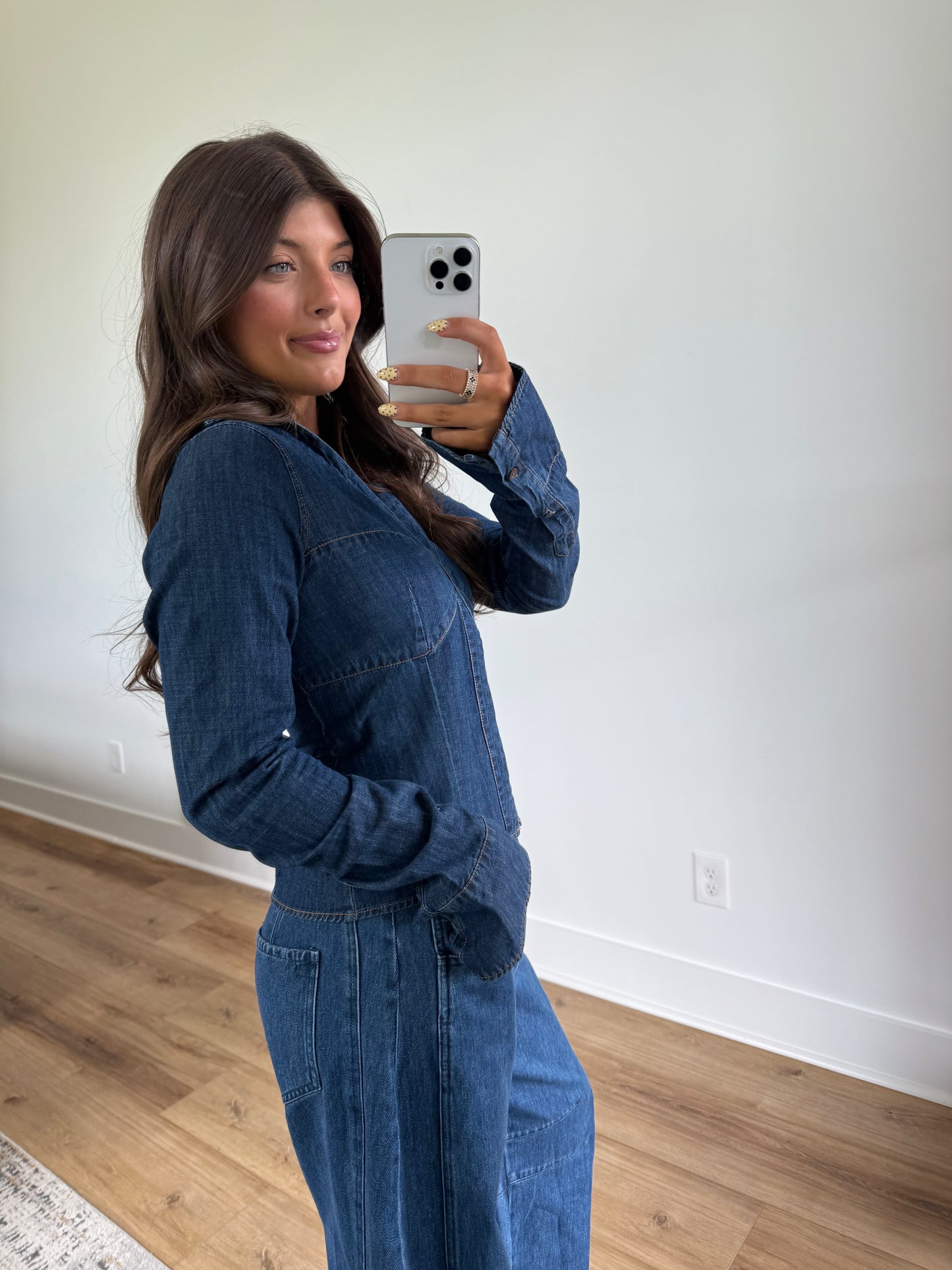 Peyton Denim Top