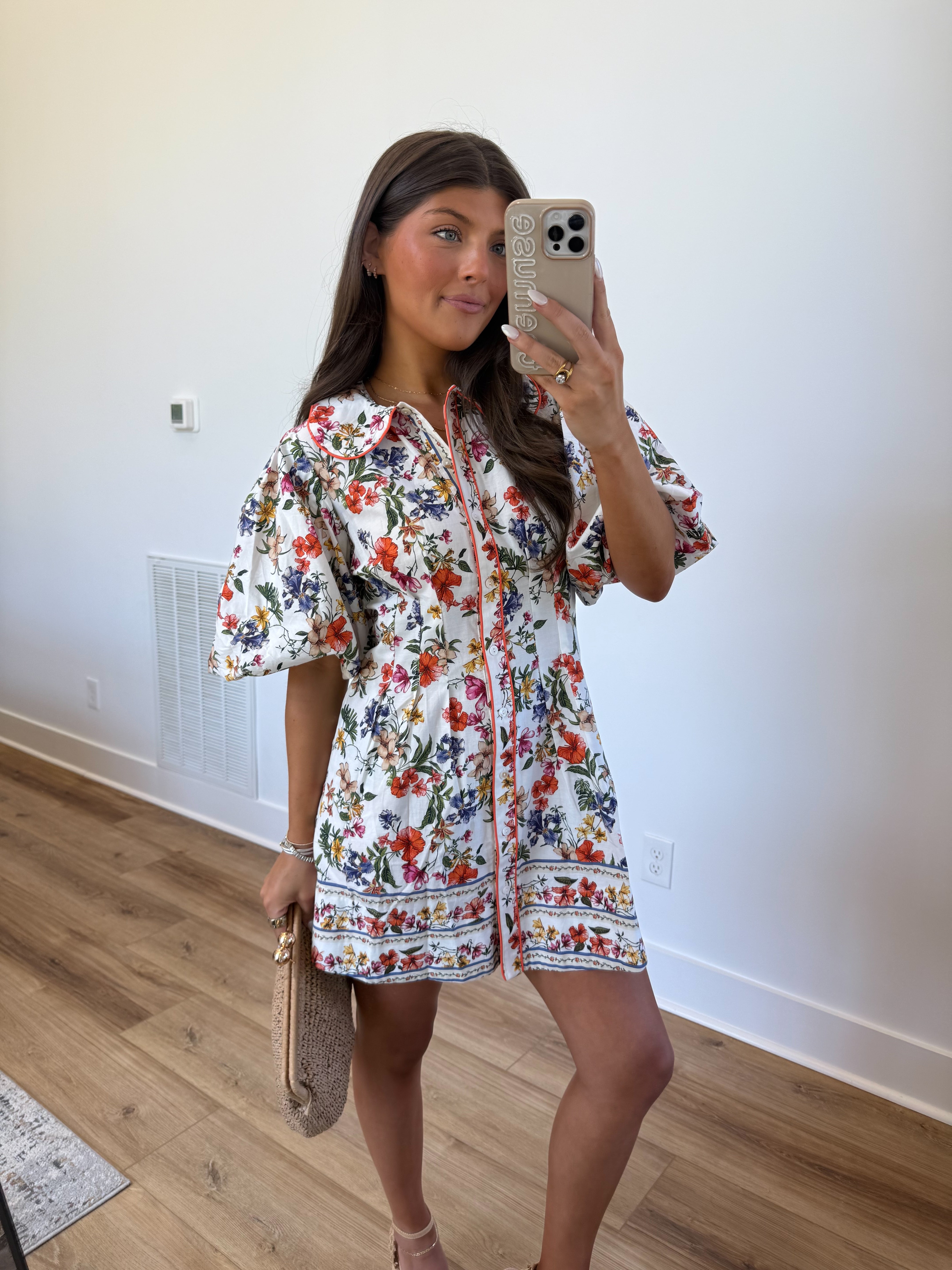 Rio Scallop Collar Mini Dress