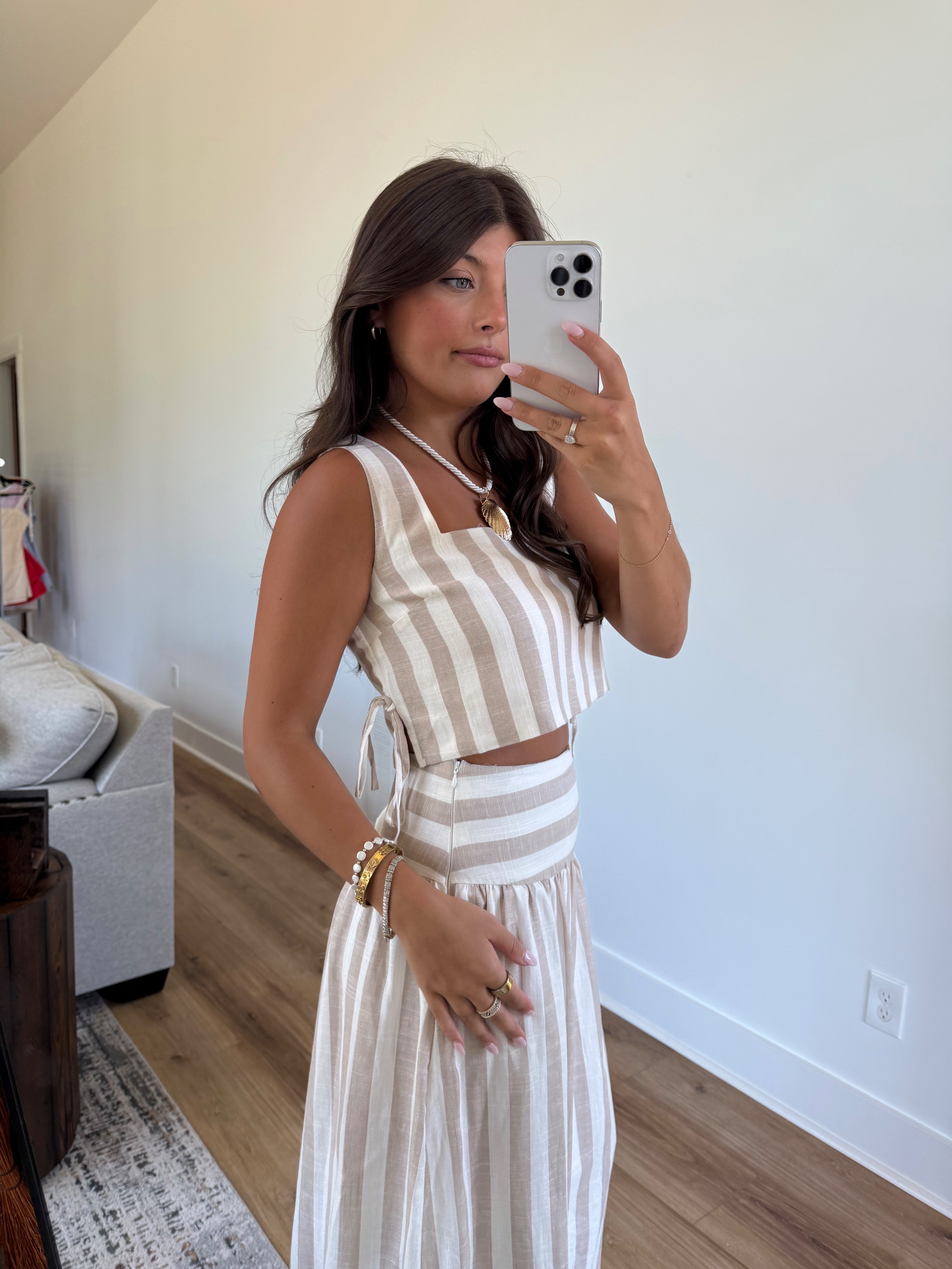 Cream Stripes Set