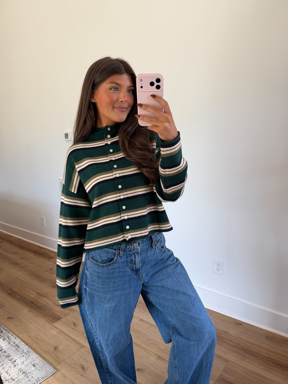 Toledo Stripe Sweater (Green)