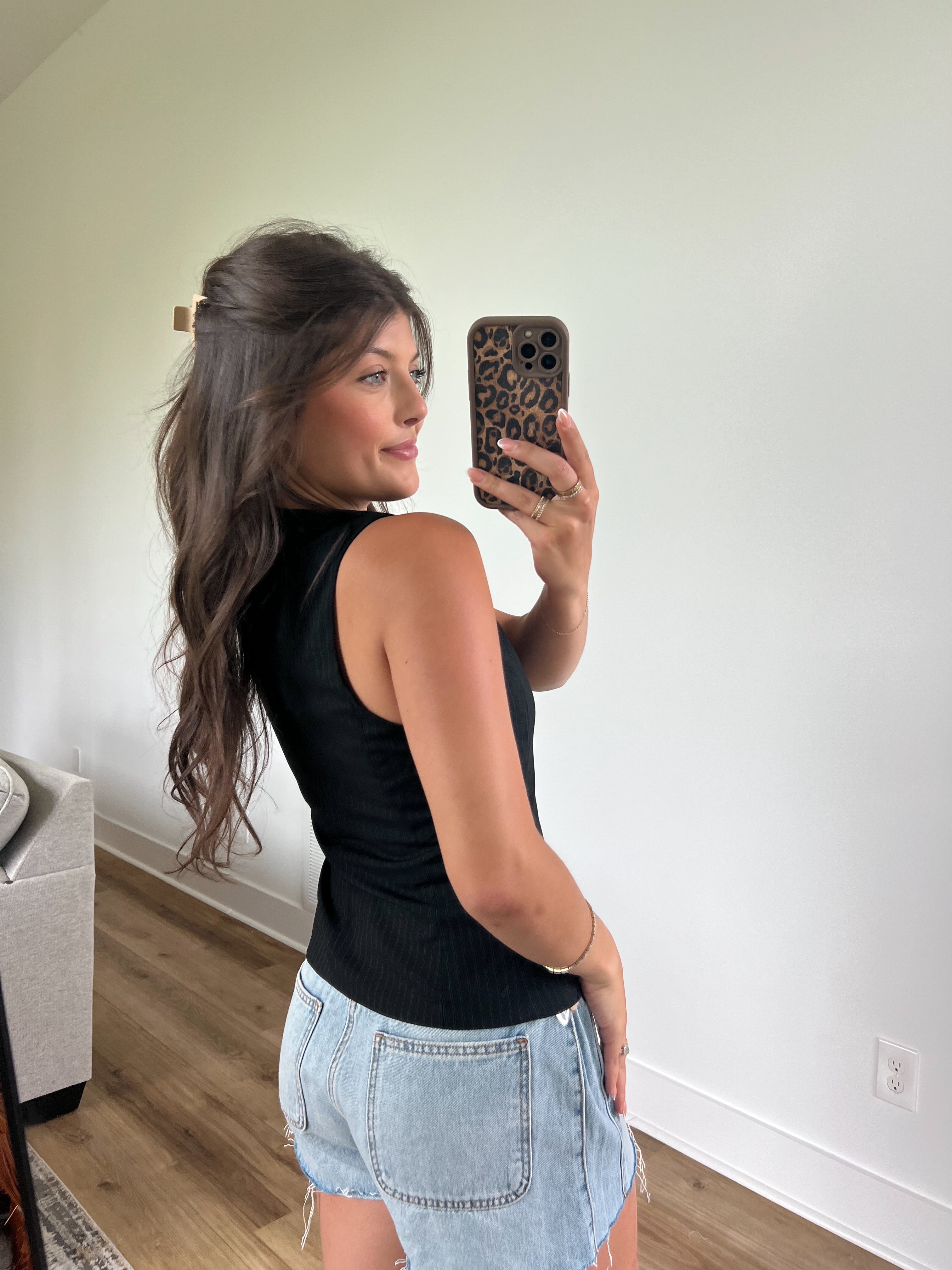 Pinstripe Day Vest