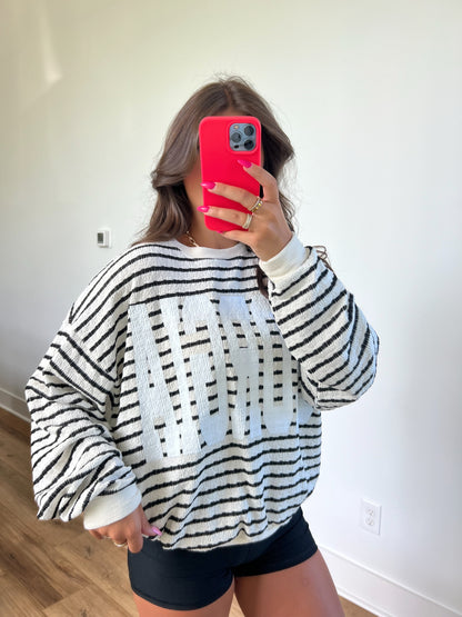 Georgia Stripe Crewneck