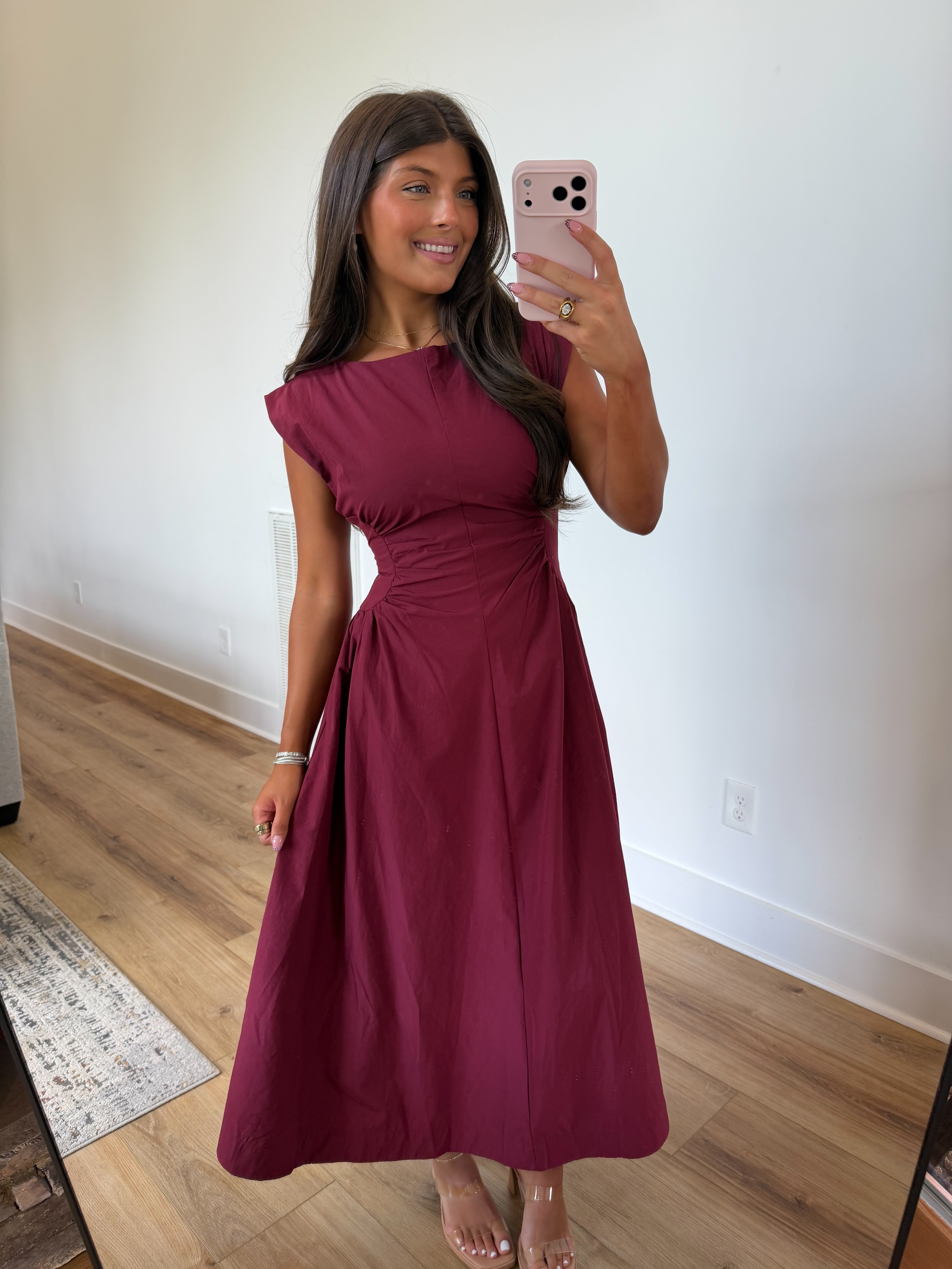The Timeless Midi (Burgundy)