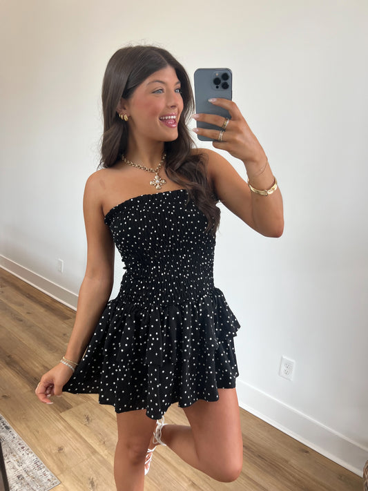Date Night Polka Dot Mini Dress