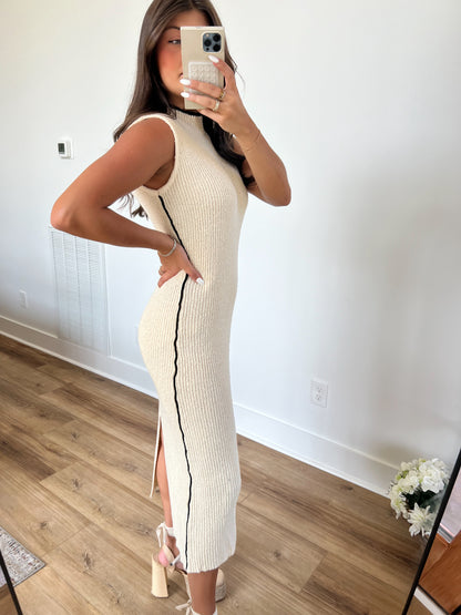 Ribbed Knit Maxi Dress