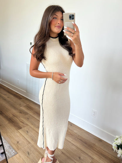 Ribbed Knit Maxi Dress