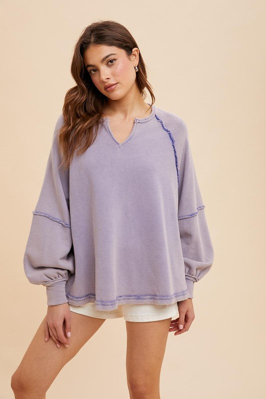 Lavender Oversized Crewneck