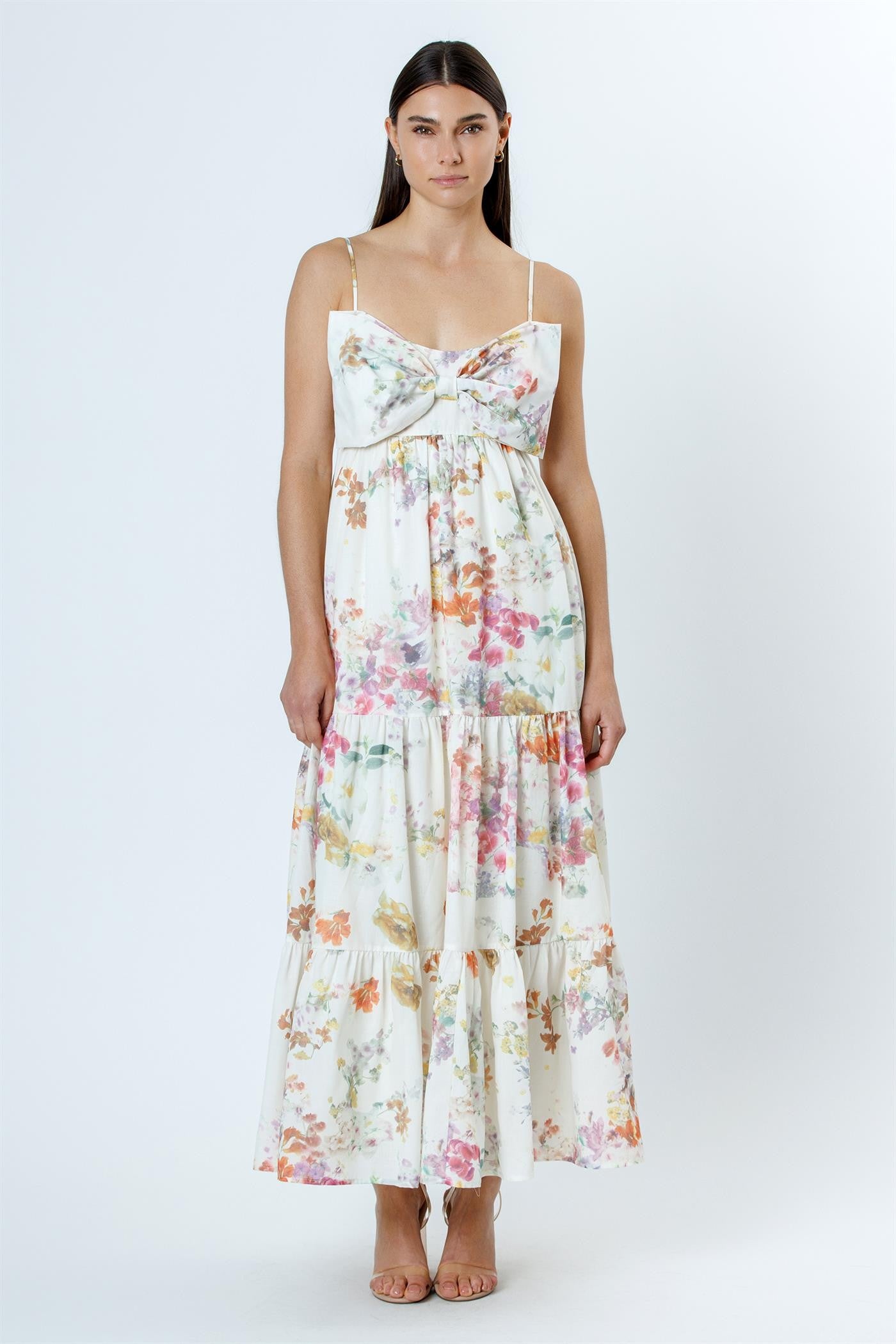Water Color Bow Maxi