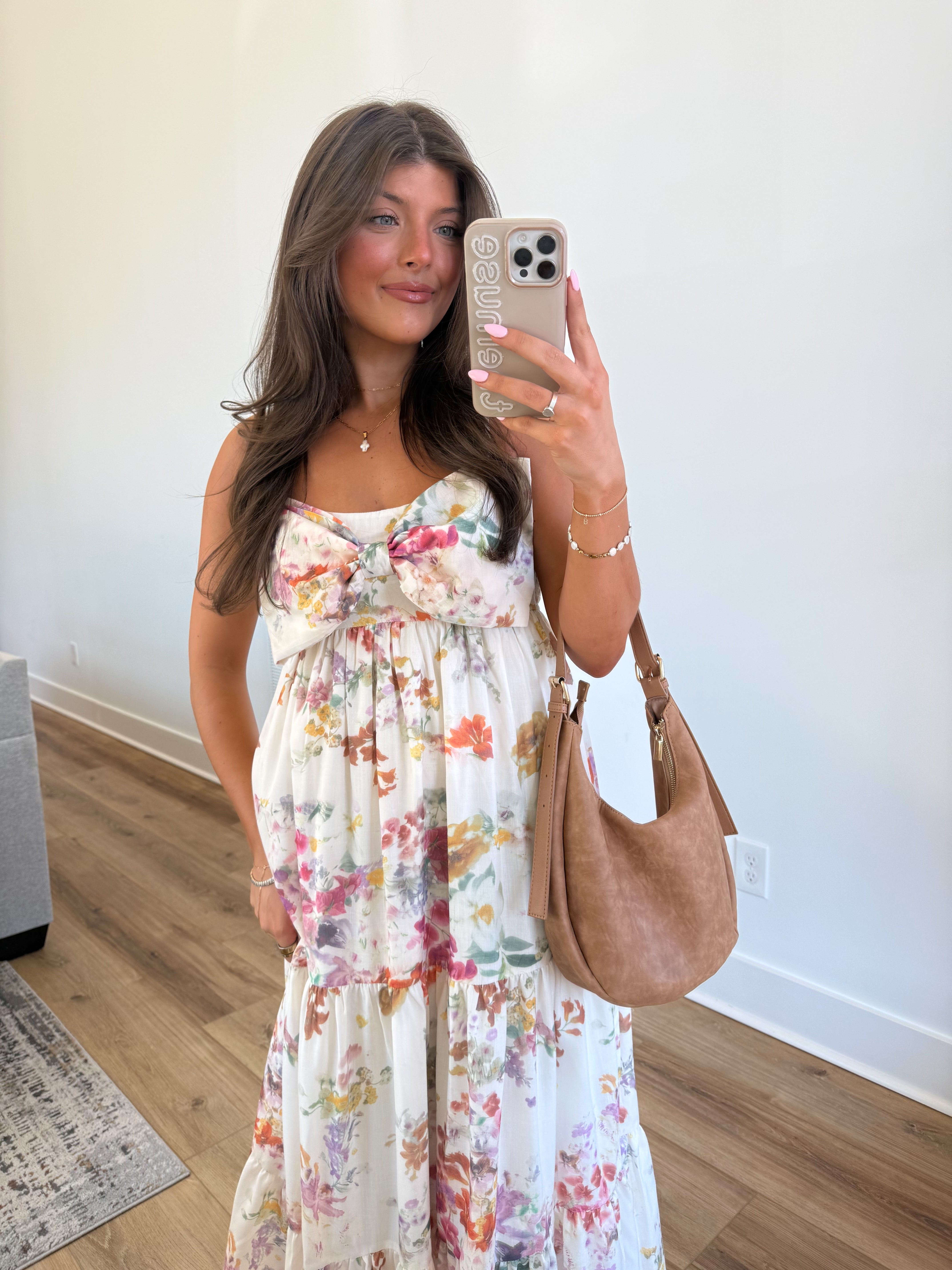 Water Color Bow Maxi