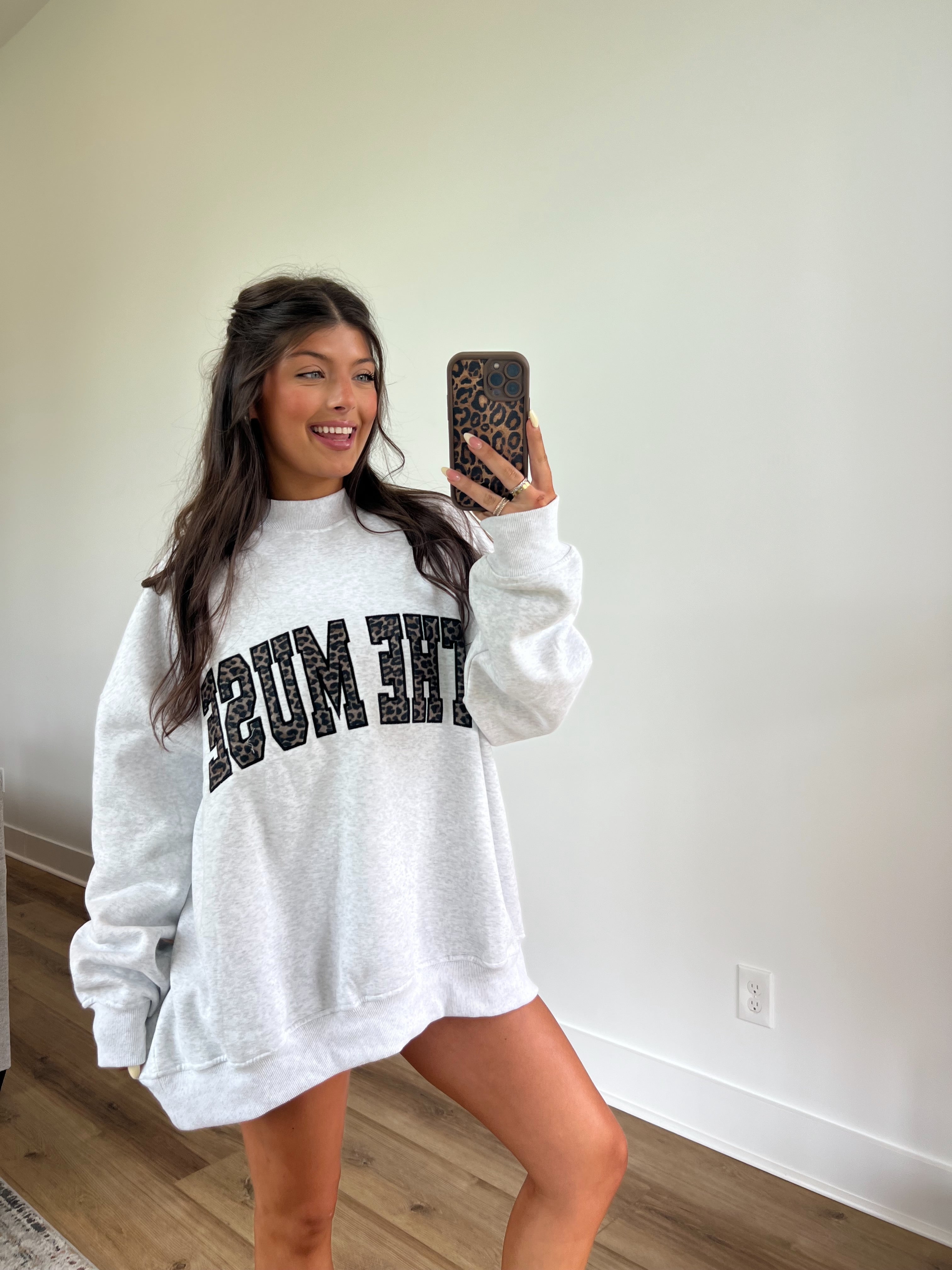 The Muse Varsity Mockneck (Cheetah)