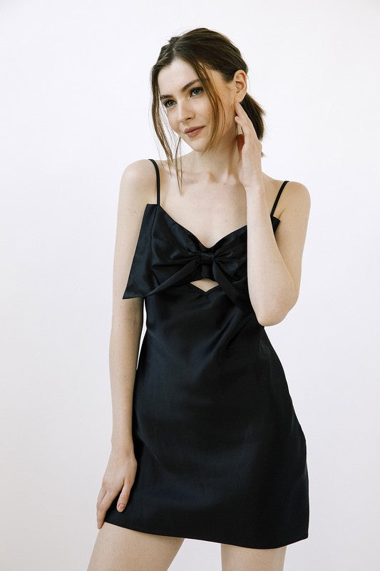 Bow Mini Slip Dress