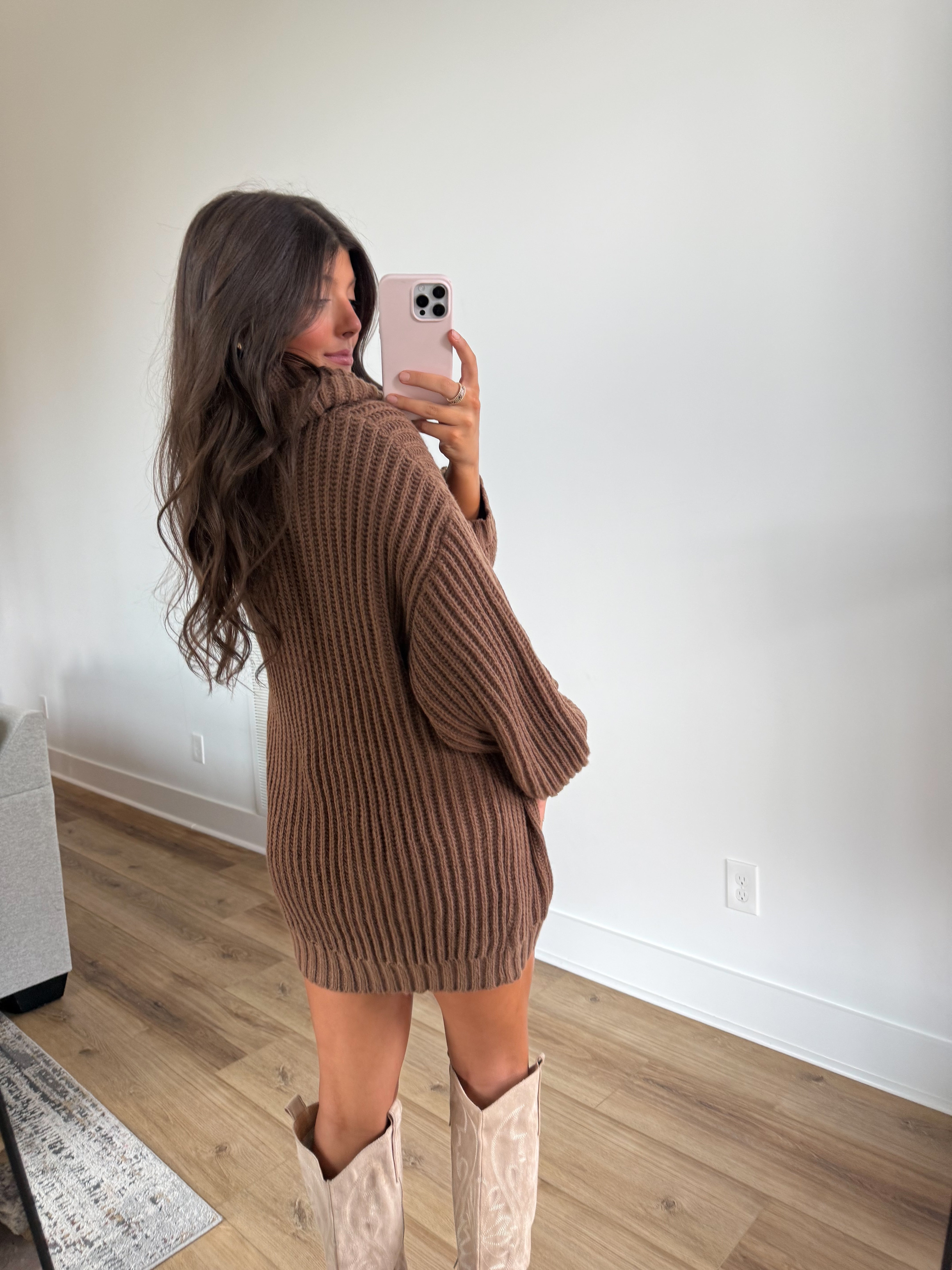 Charlie Knit Dress (Brown)