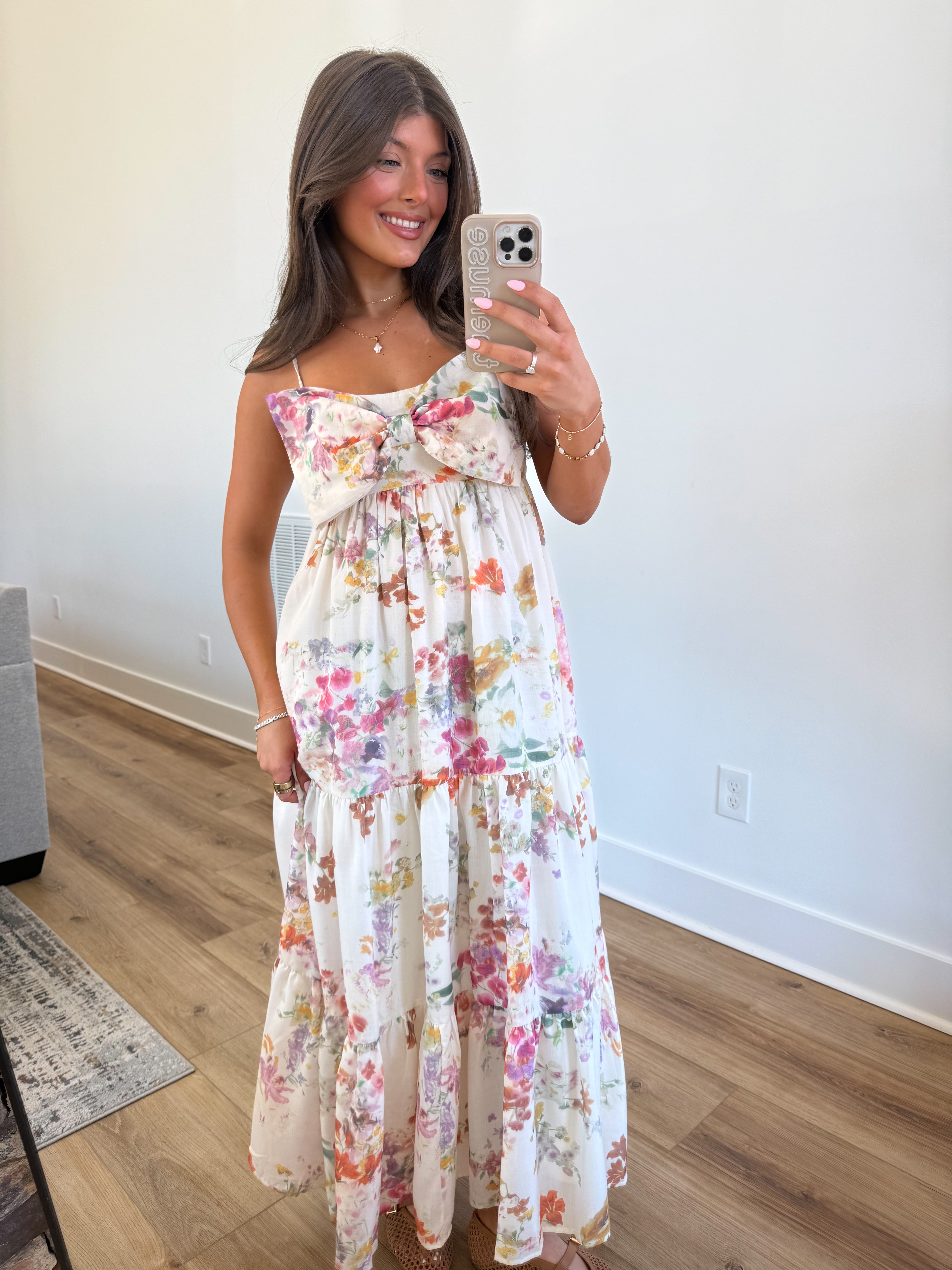 Water Color Bow Maxi