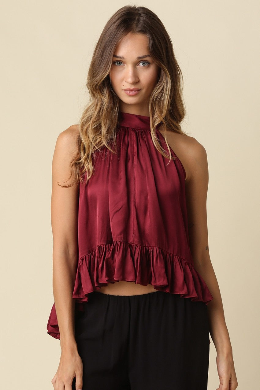 Marlowe Satin Top