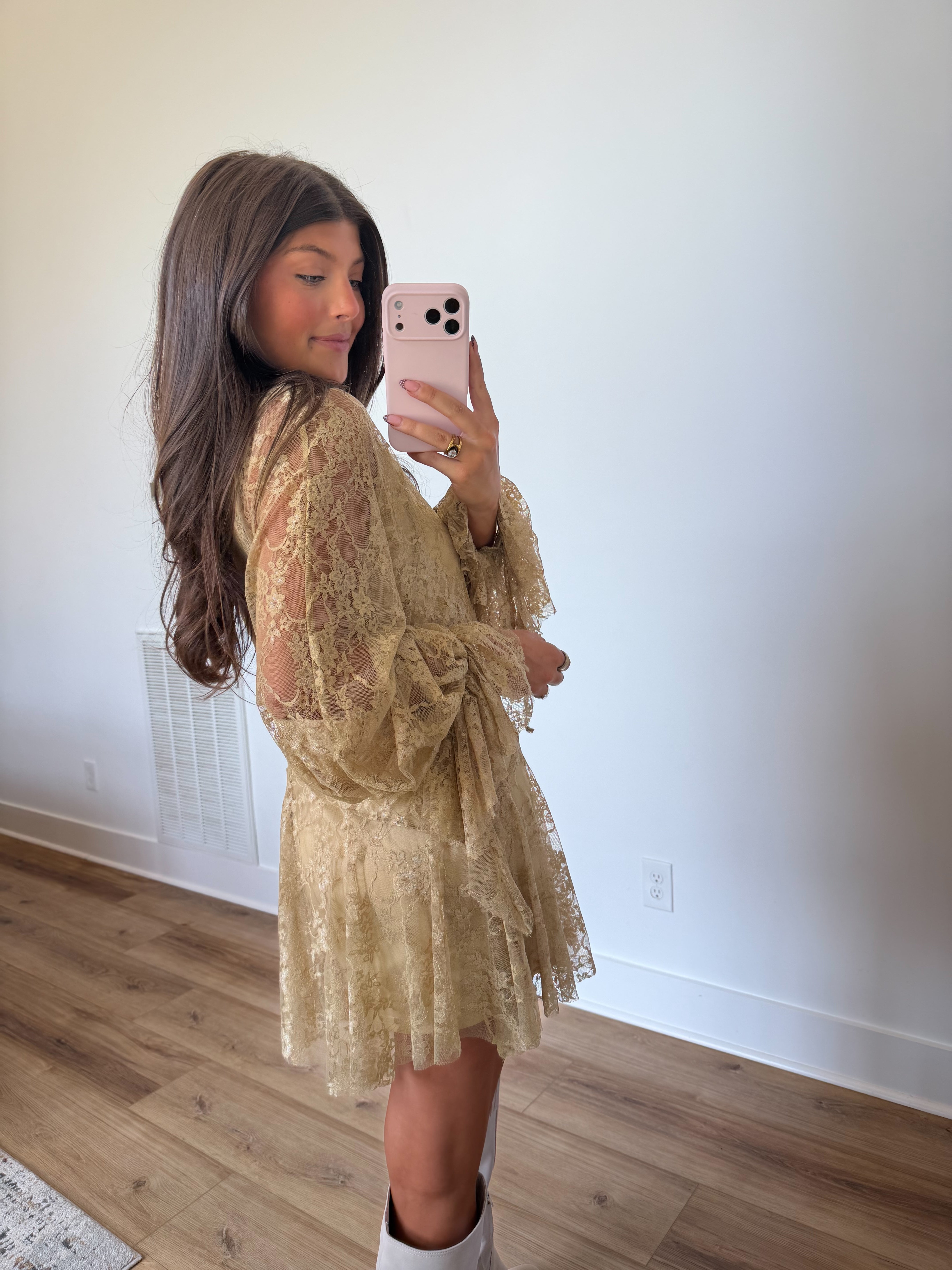 Stevie Lace Mini (Pistachio)