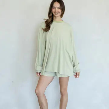 The Frankie Stripe TOP (Matcha)