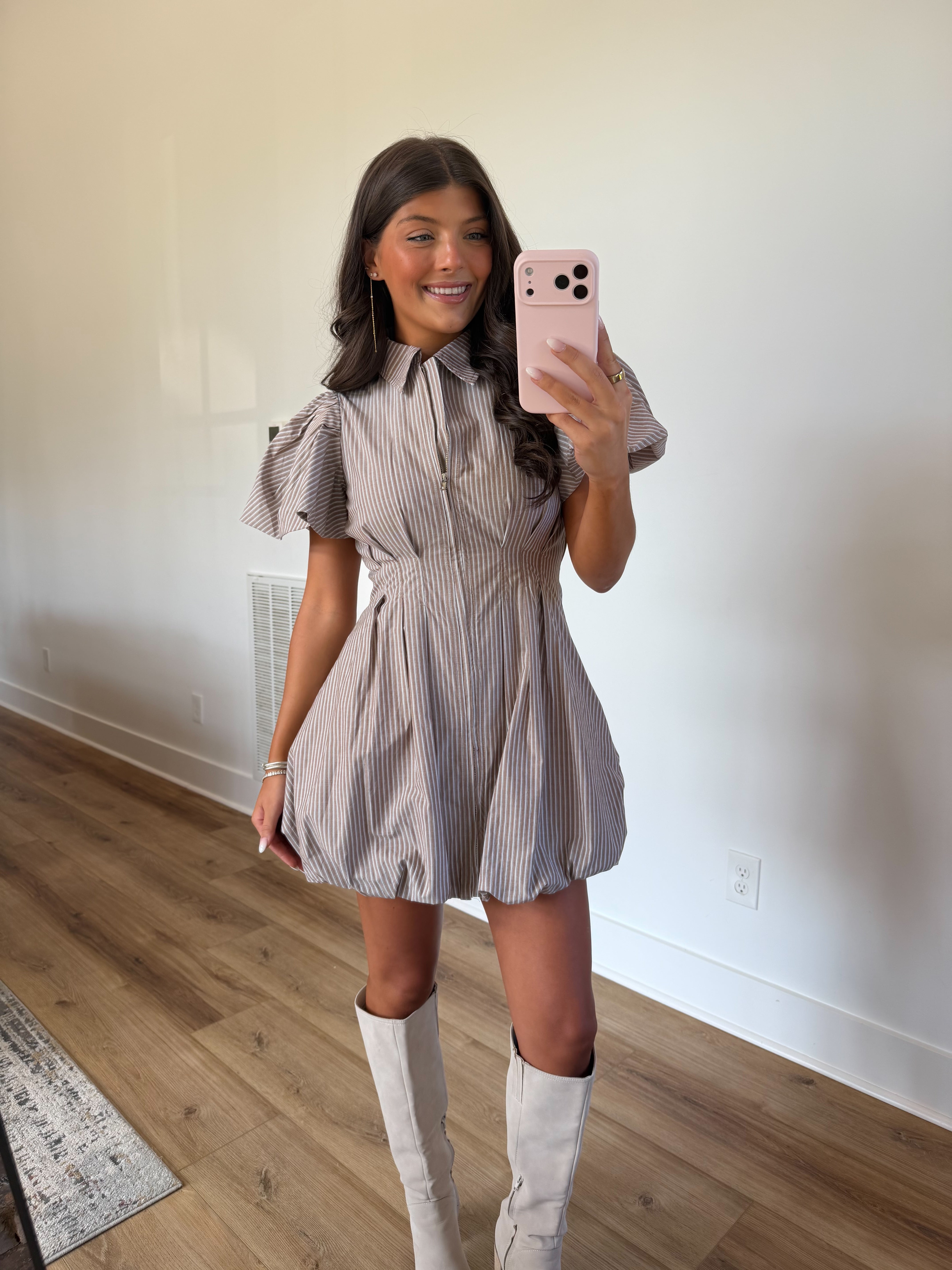 Talen Stripe Mini Dress