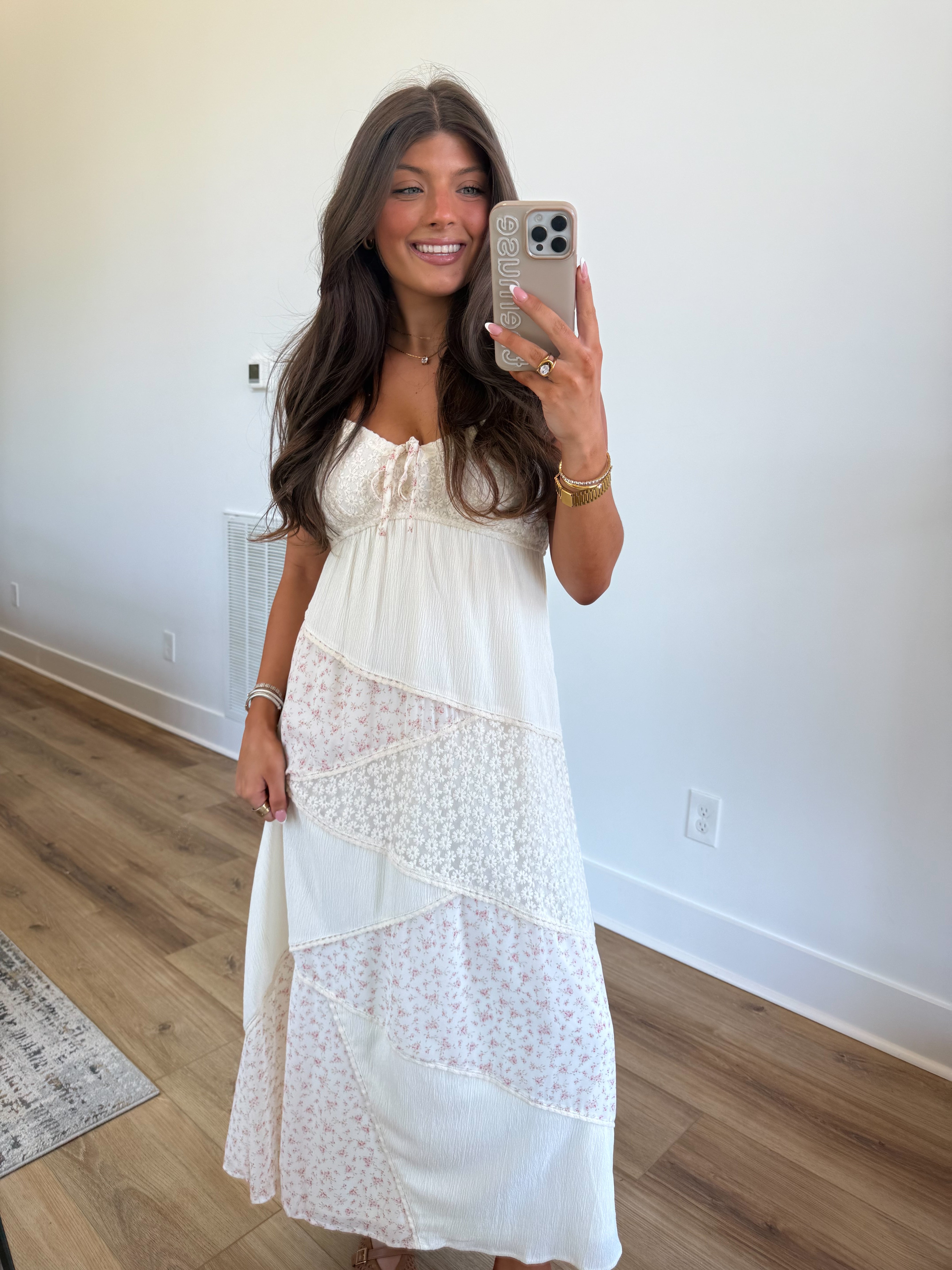 Floral Patchwork Midi