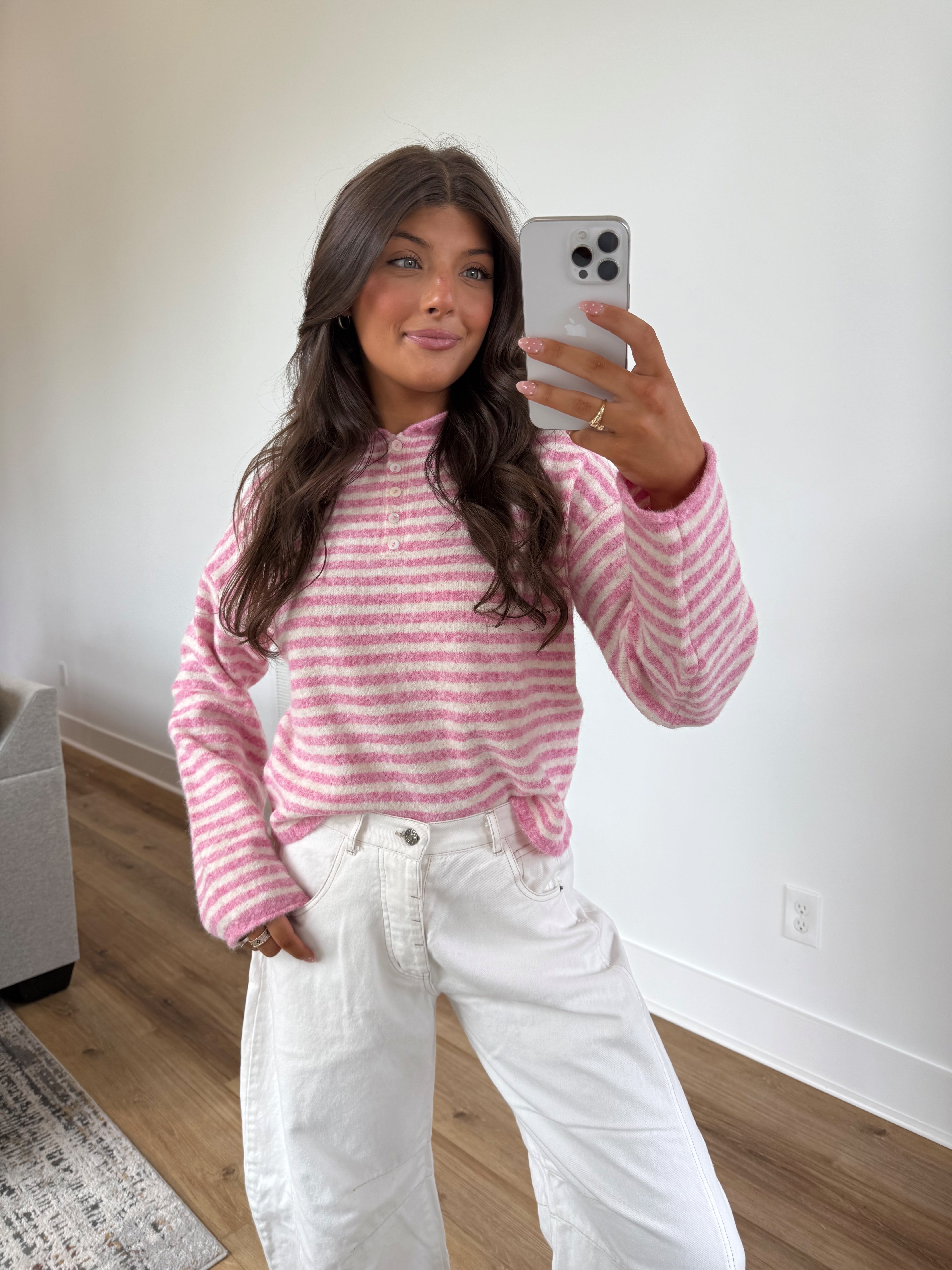 Pink Cream Pullover