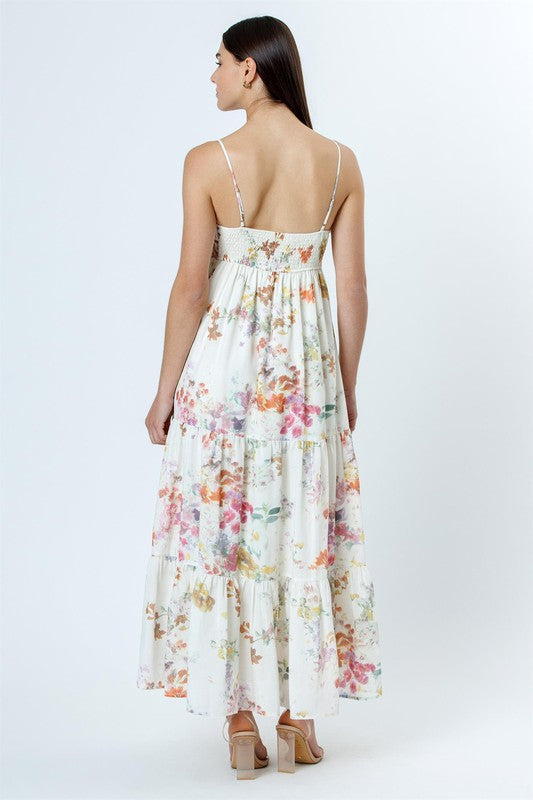 Water Color Bow Maxi