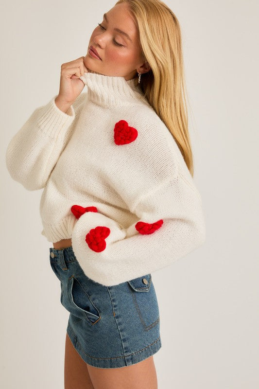 Hearts All Over The World Sweater