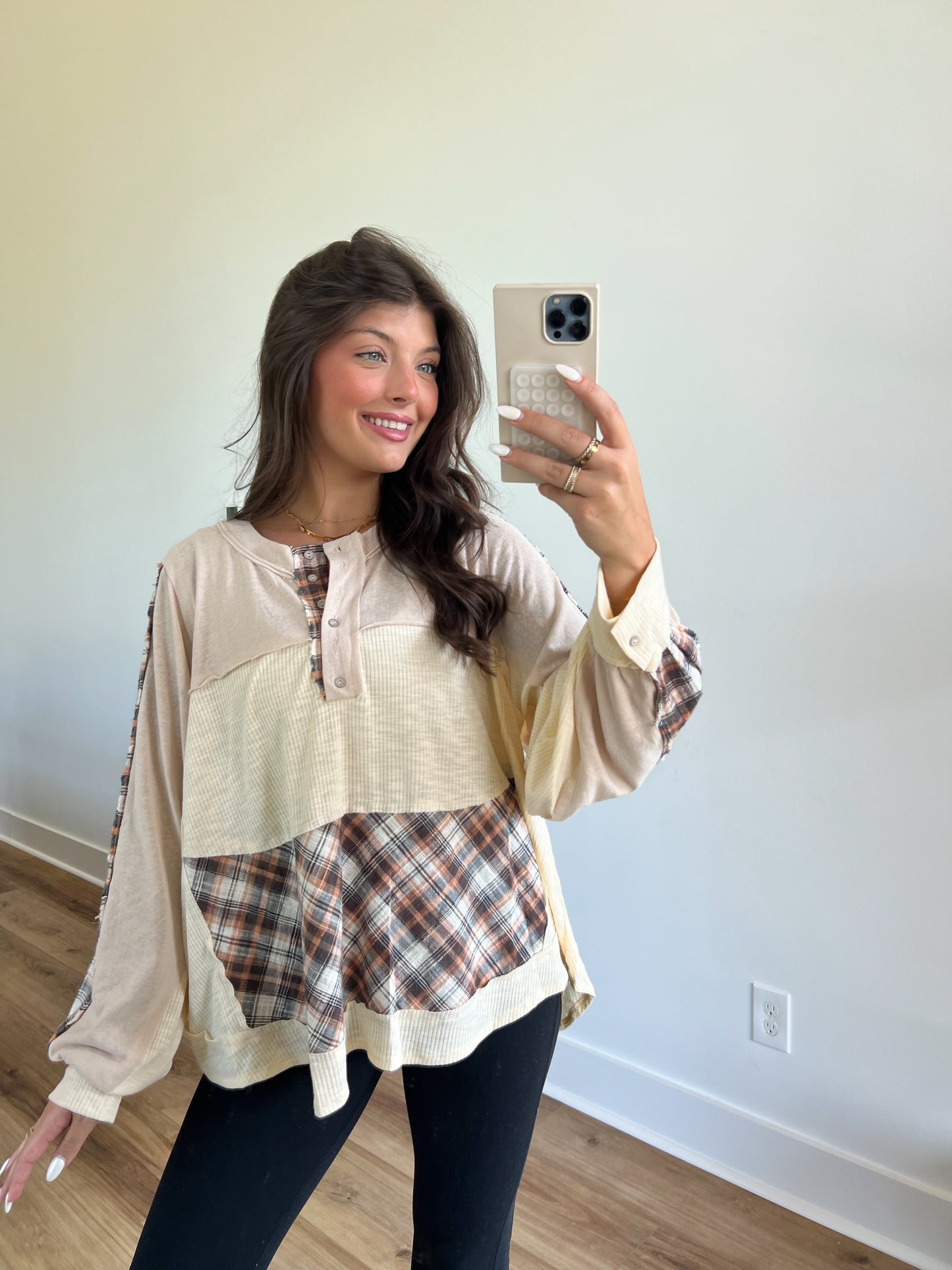 Fall Plaid Blouse