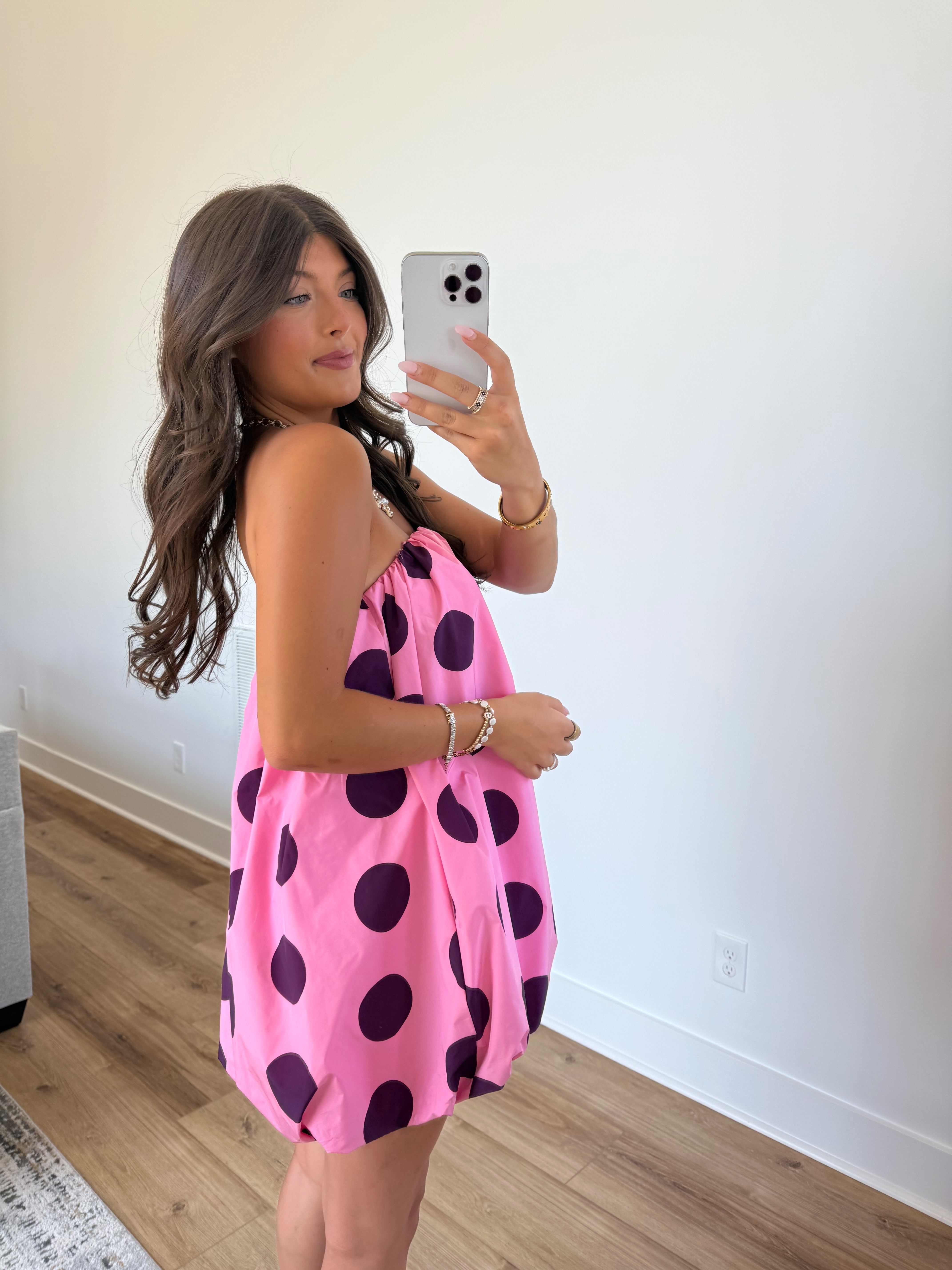 Clara Bubble Dress (Pink/Purple)
