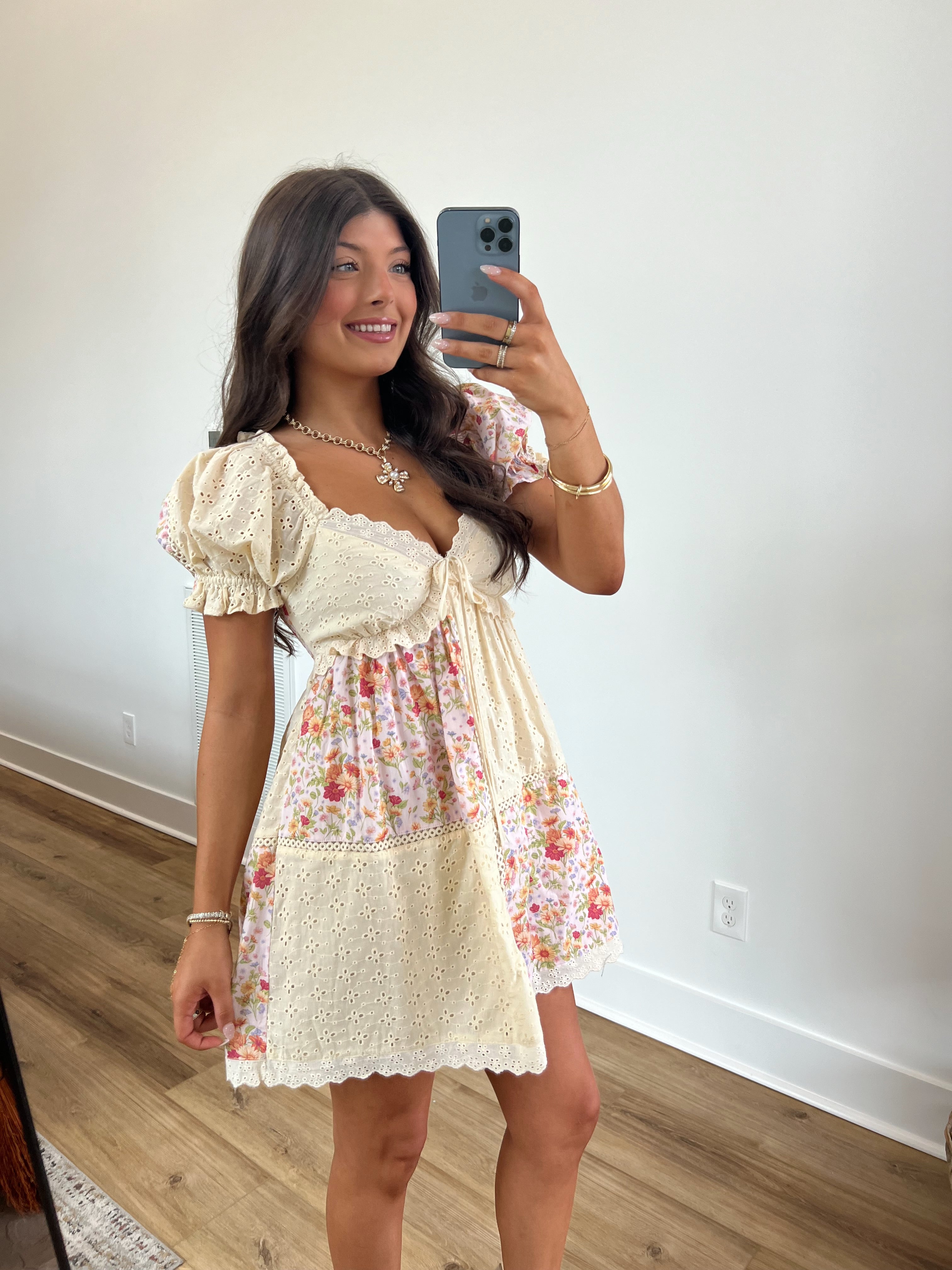 Floral Boho Babydoll Dress