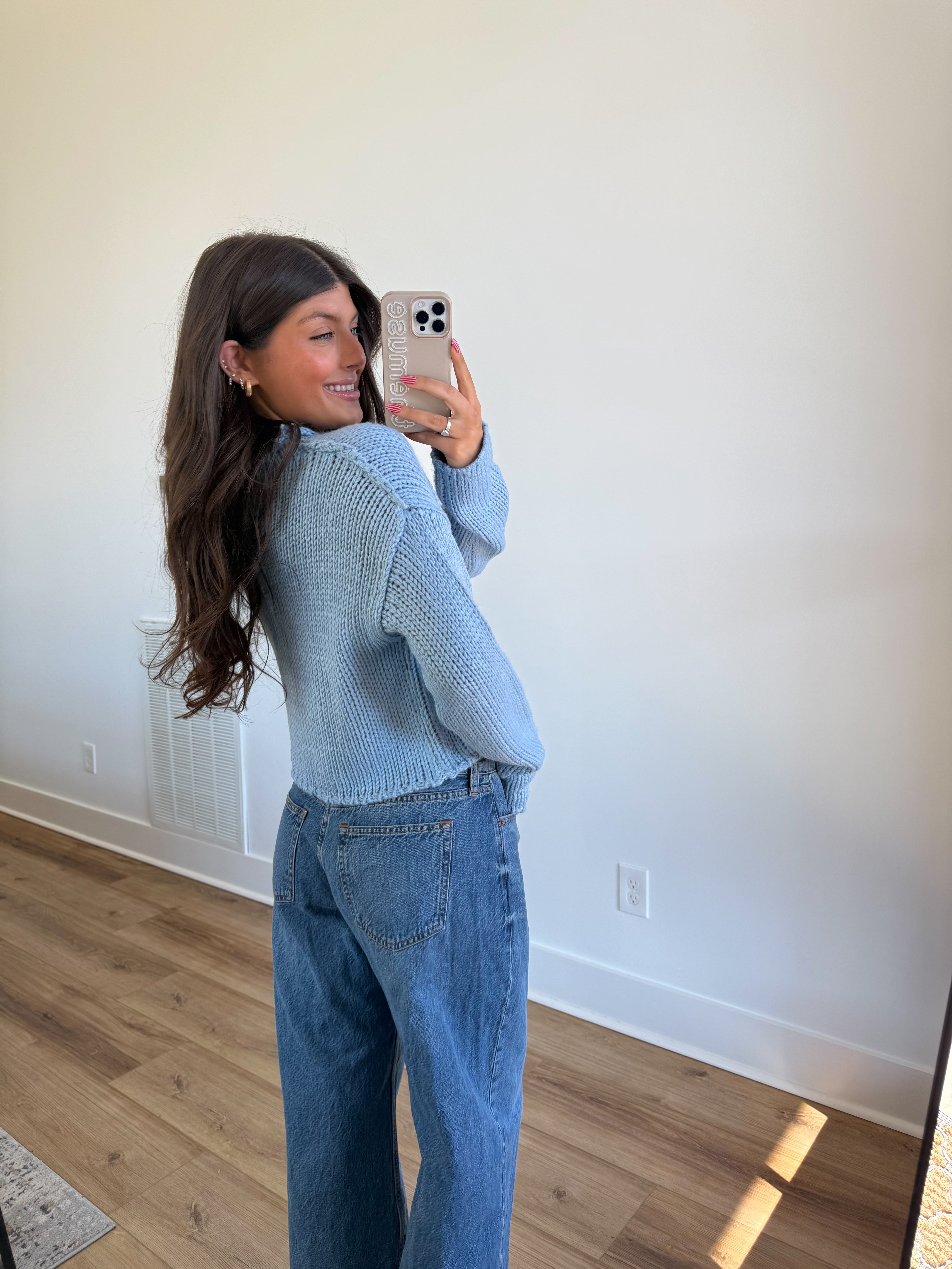 The Rolled Neck Sweater (Blue)