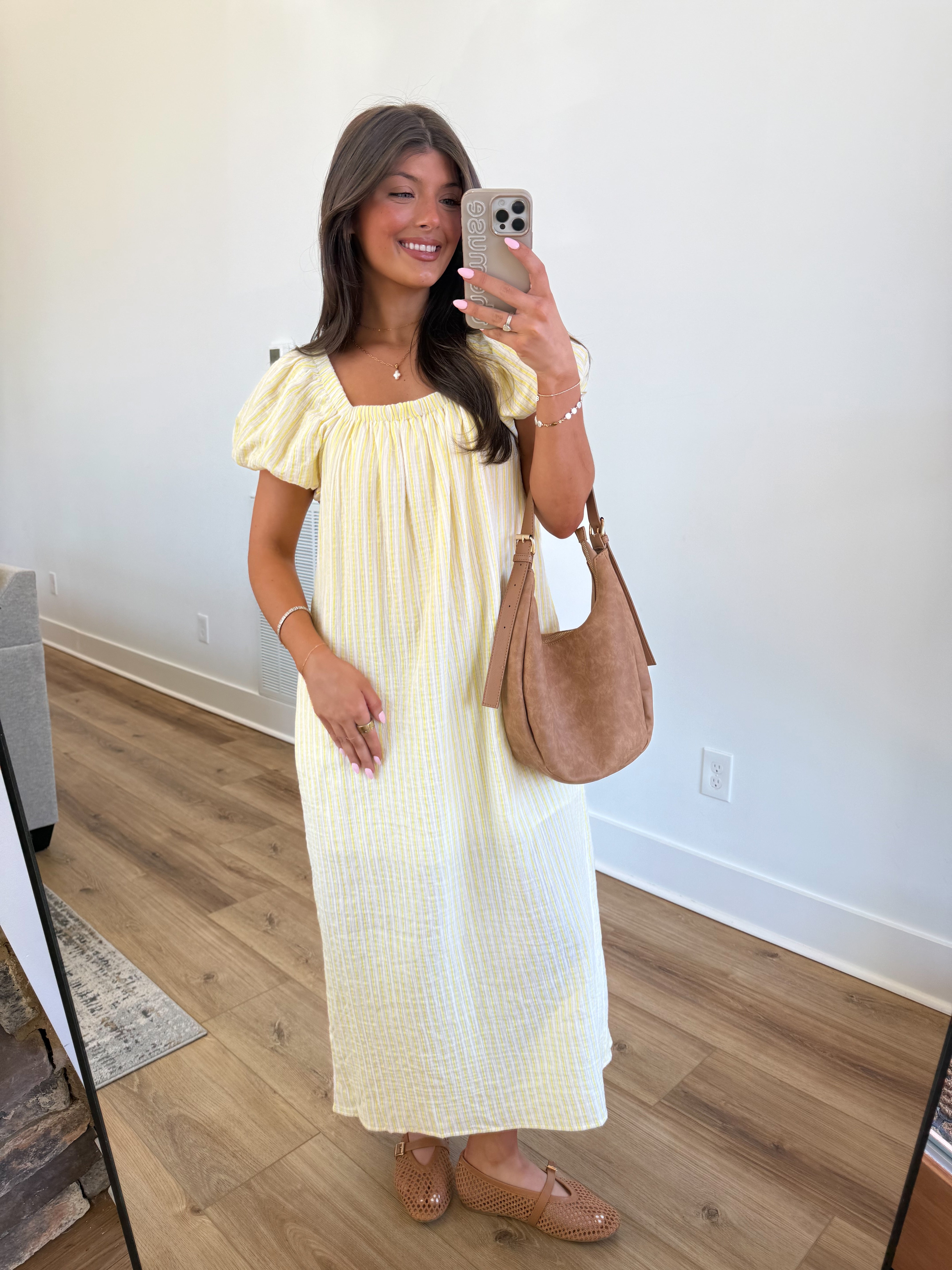 The Milly Dress (Lemon Gingham)