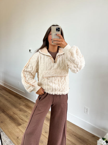 Cream Teddy Pullover