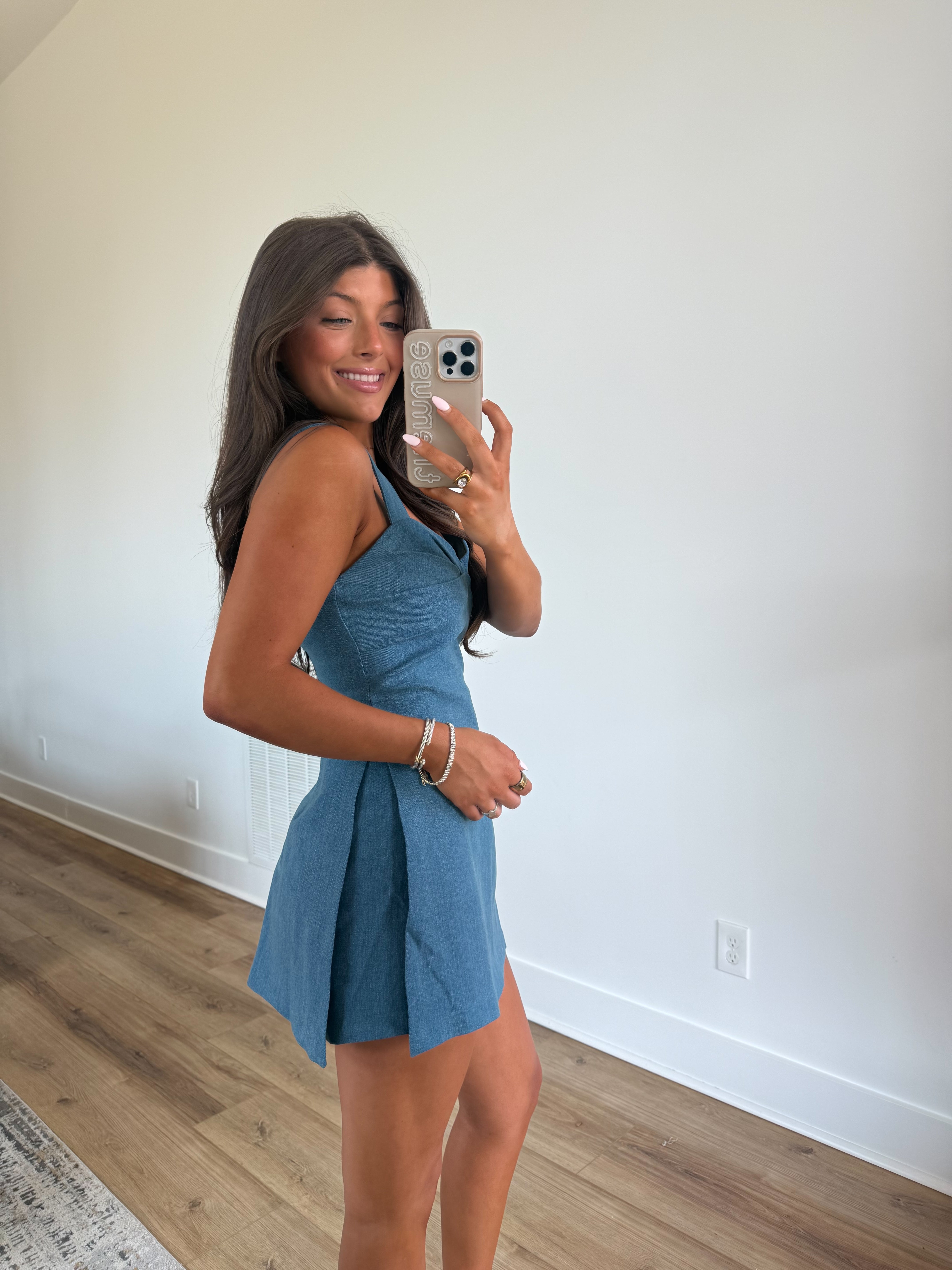 Denim Twist Romper