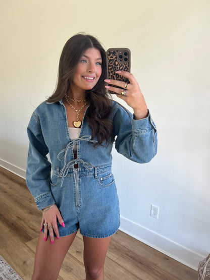 Boxy Bow Romper