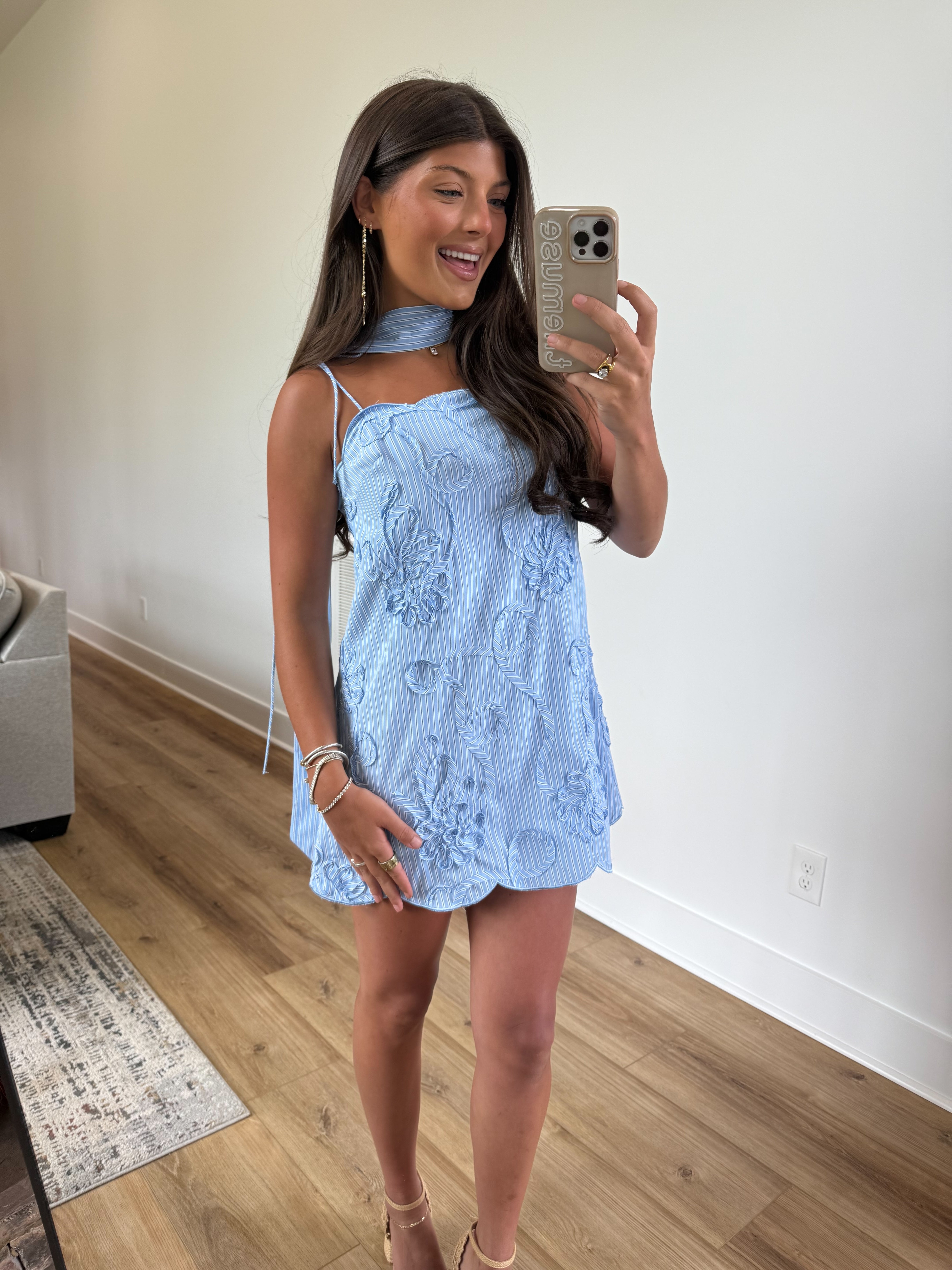 Ocean Swirl Mini Dress