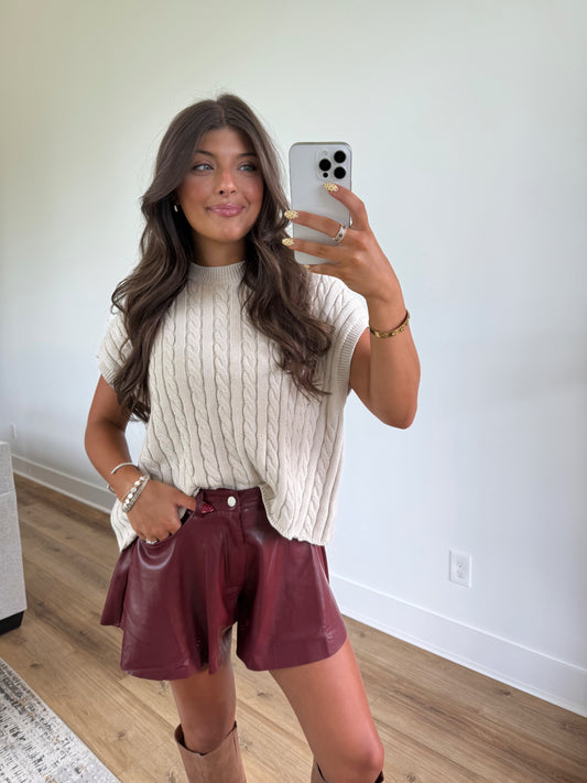 Ivy Cable Knit Top