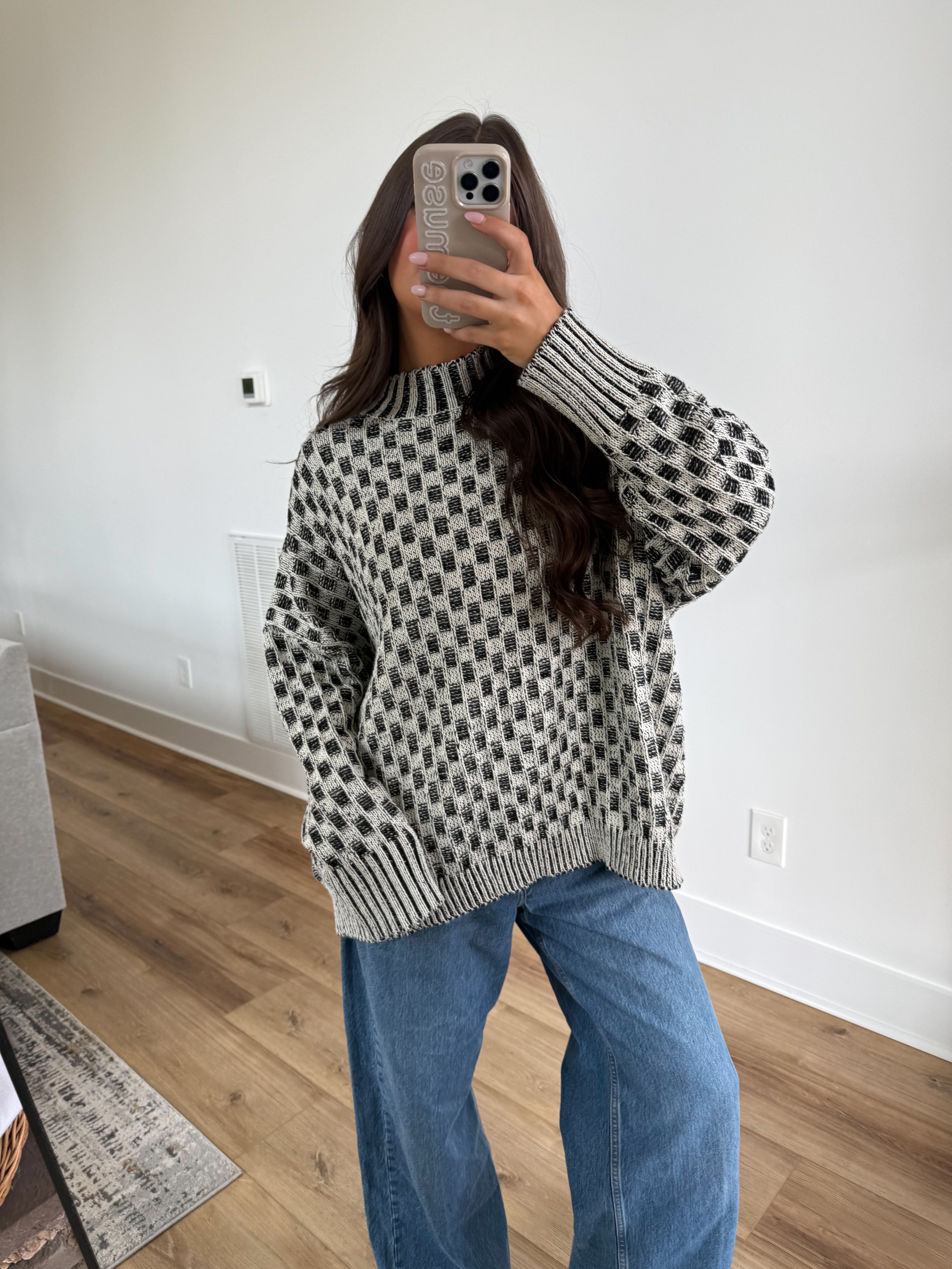 The Contrast Knit Sweater