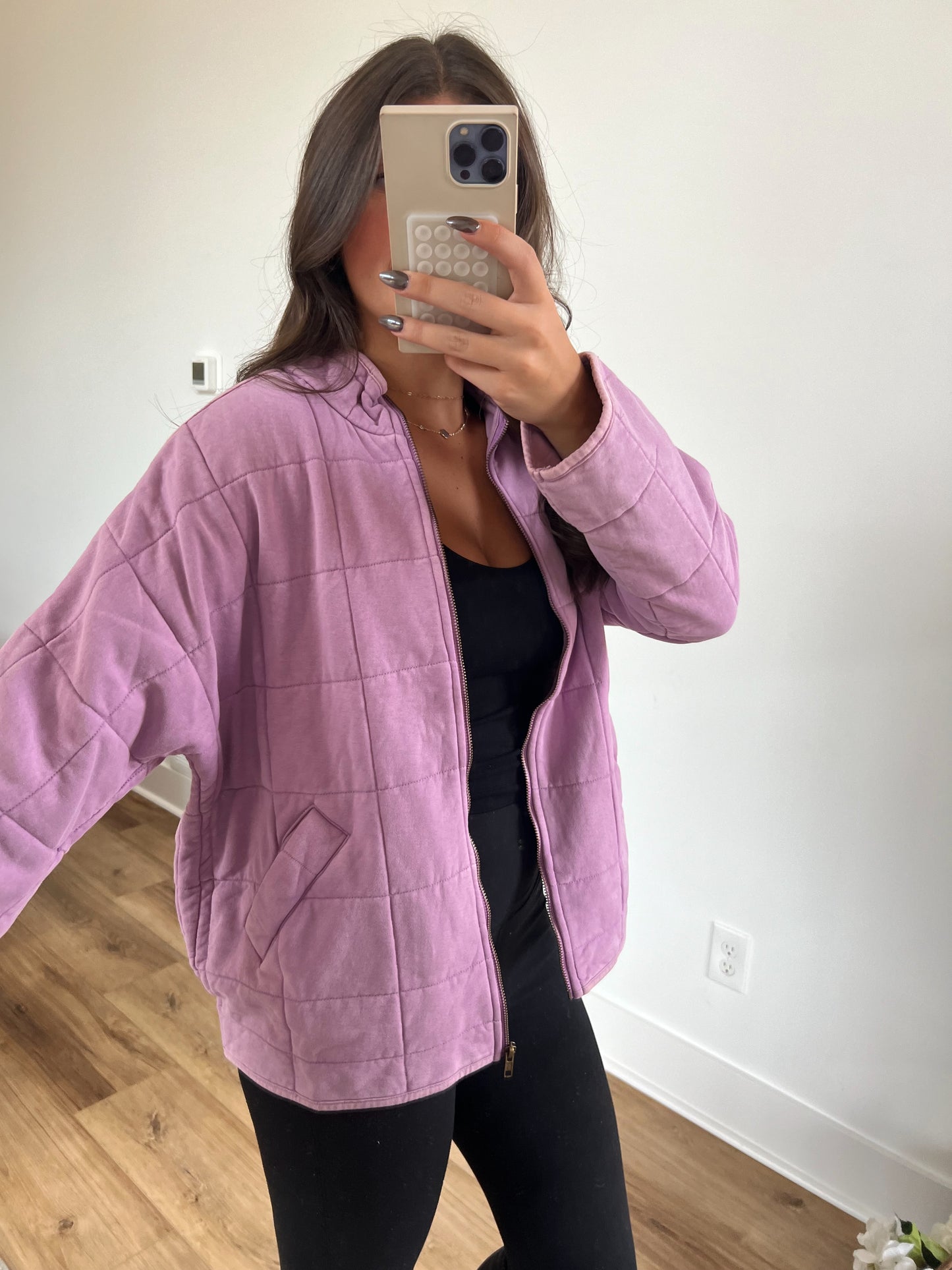 Lavender Quilted Jacket