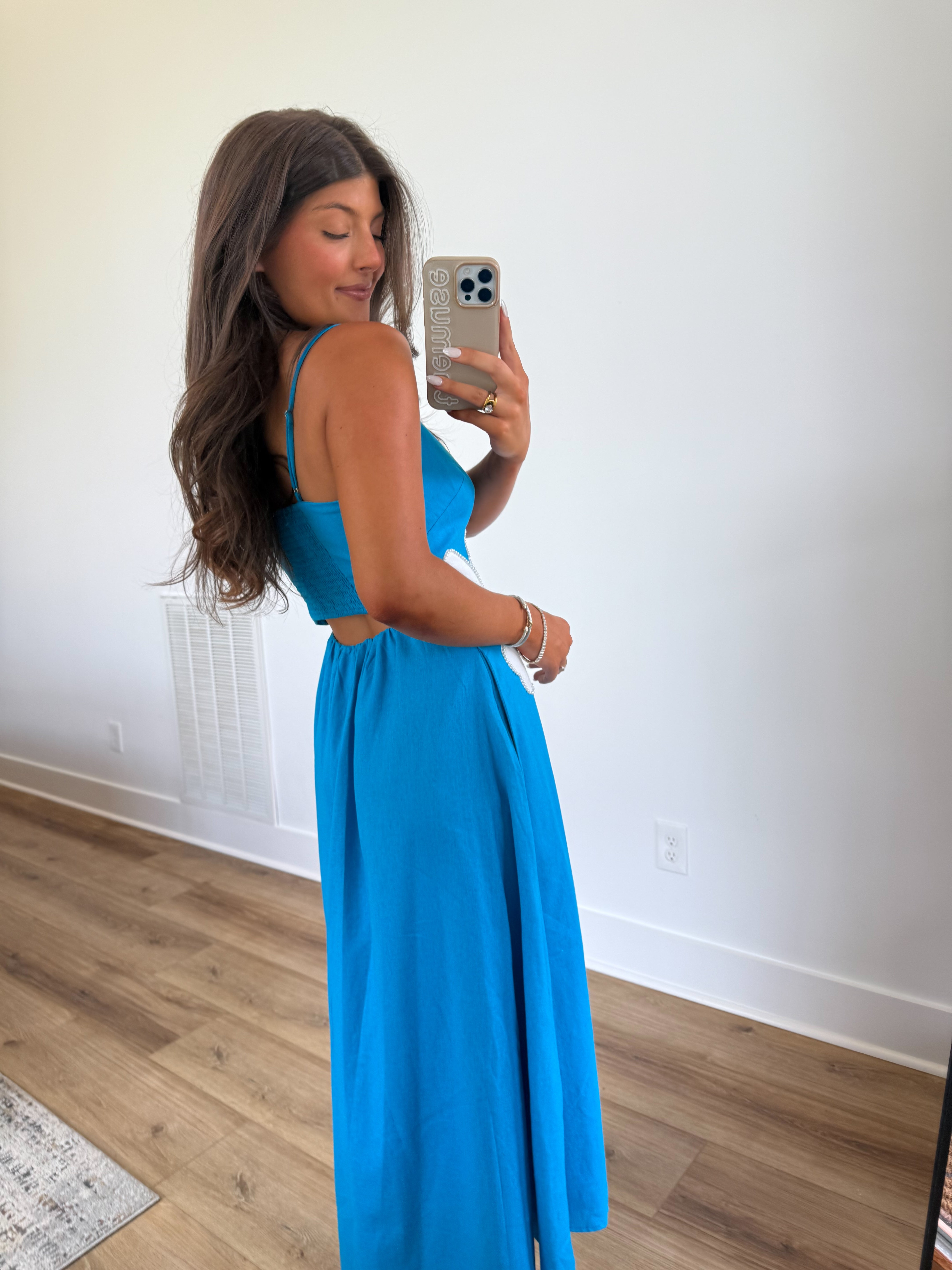 Blue Hibiscus Maxi