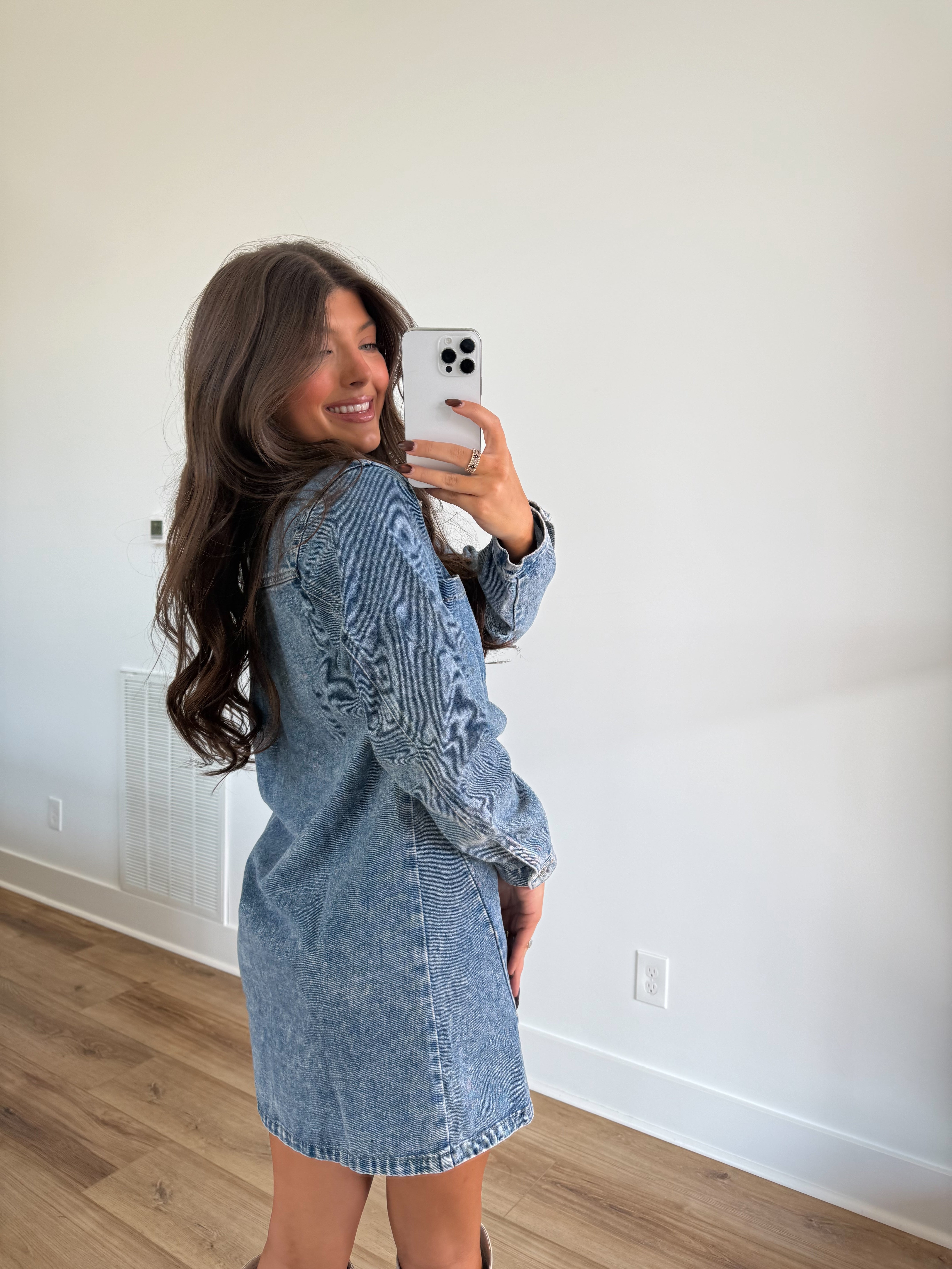 The Blake Denim Shirt Dress