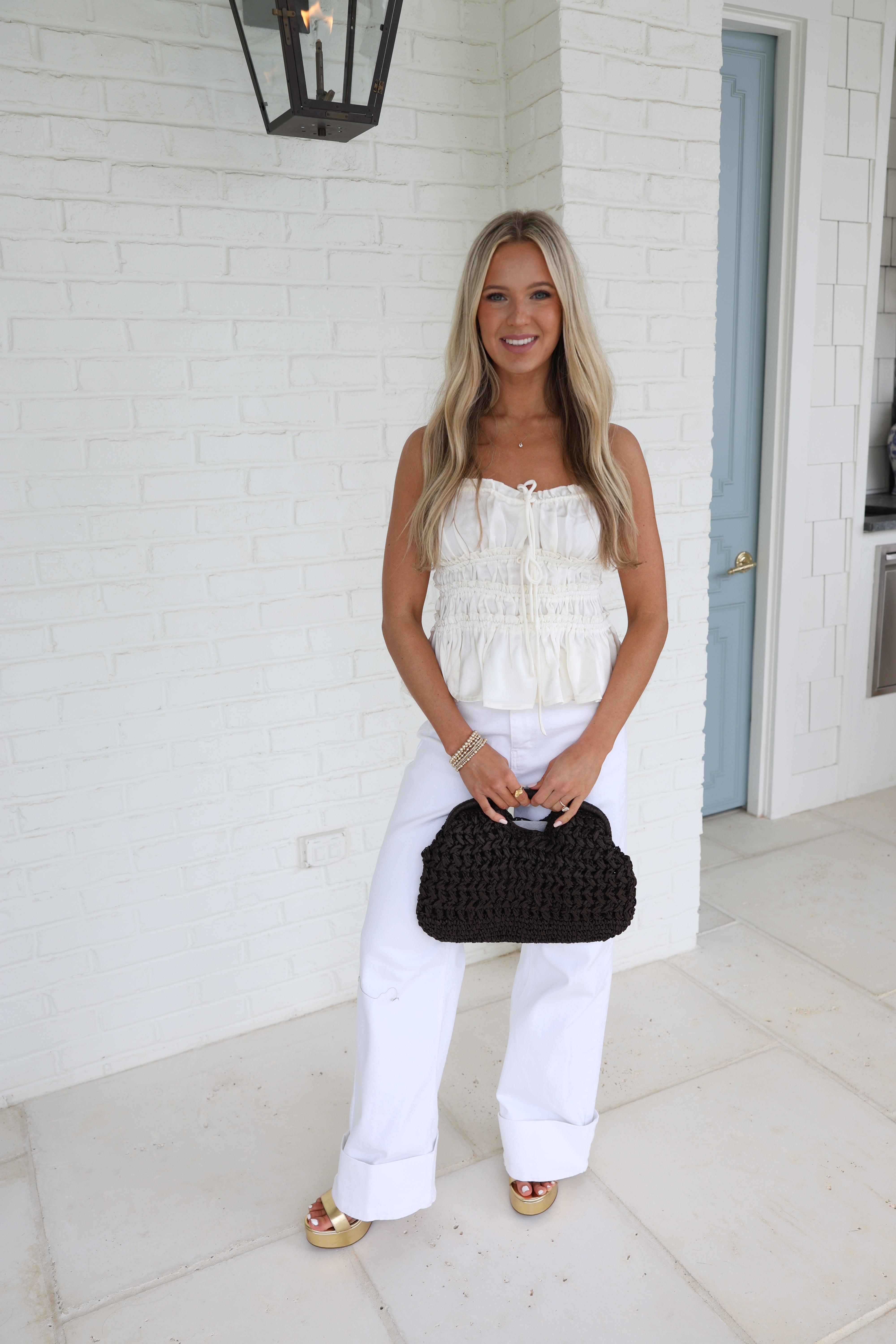 Seashell Crinkle Top